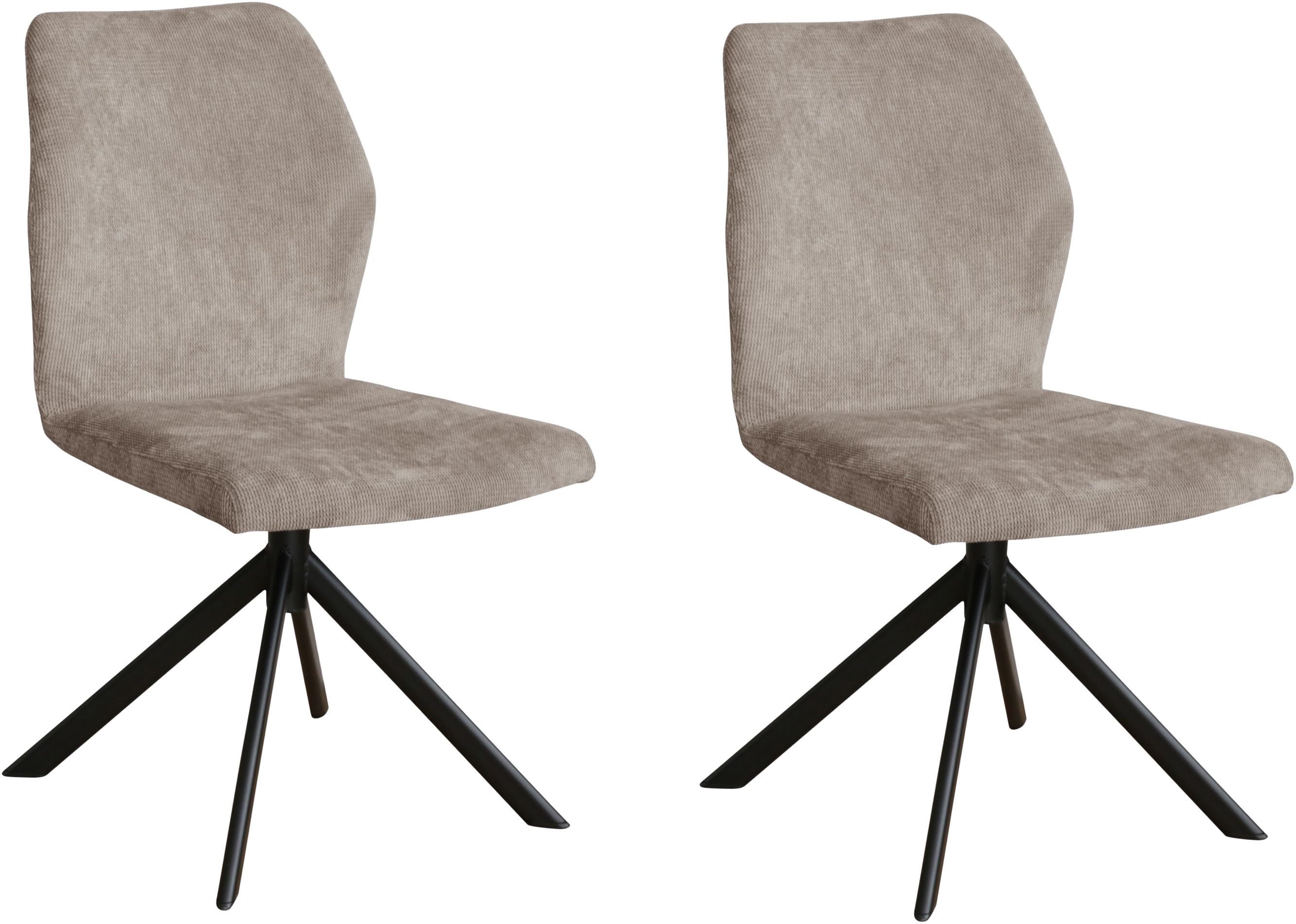 Home affaire Schalenstuhl Hacienda (Set, 2 St), Metallgestell