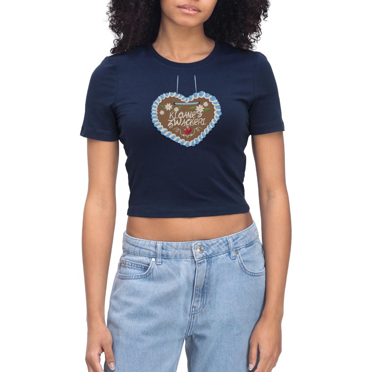 T-Shirt Lebkuchenherz design Kloane’s Zwackerl Crop Top