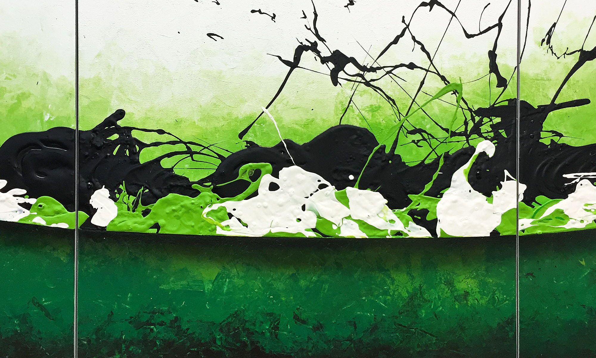 WandbilderXXL Gemälde Liquid Gold 180 x 70 cm, Abstraktes Gemälde, handgemaltes Unikat