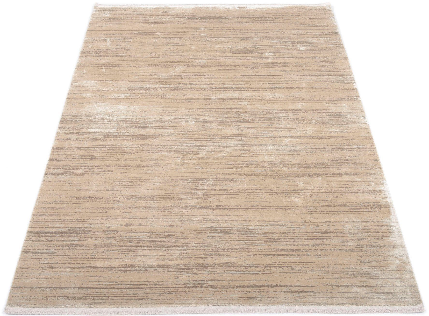 machalke® Teppich fade out, rechteckig, Höhe: 8 mm, Design Teppich, 3D-Optik, Hoch-Tief-Struktur, Wohnzimmer