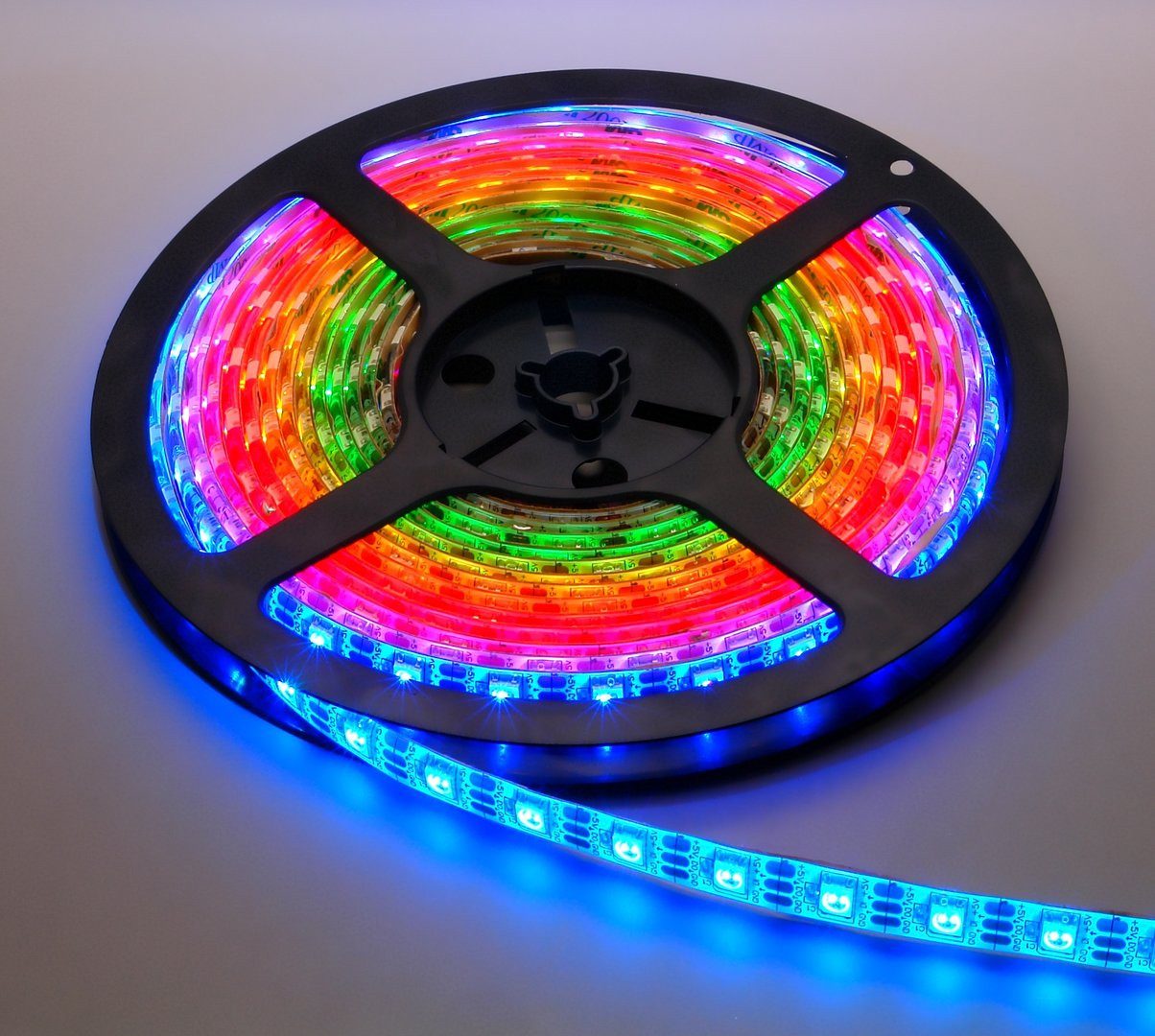 digitaler LED RGB NeoPixel Stripe, IP65 vergossen, 60 LEDs/m, schwarze Smarter LED-Lichtstreifen