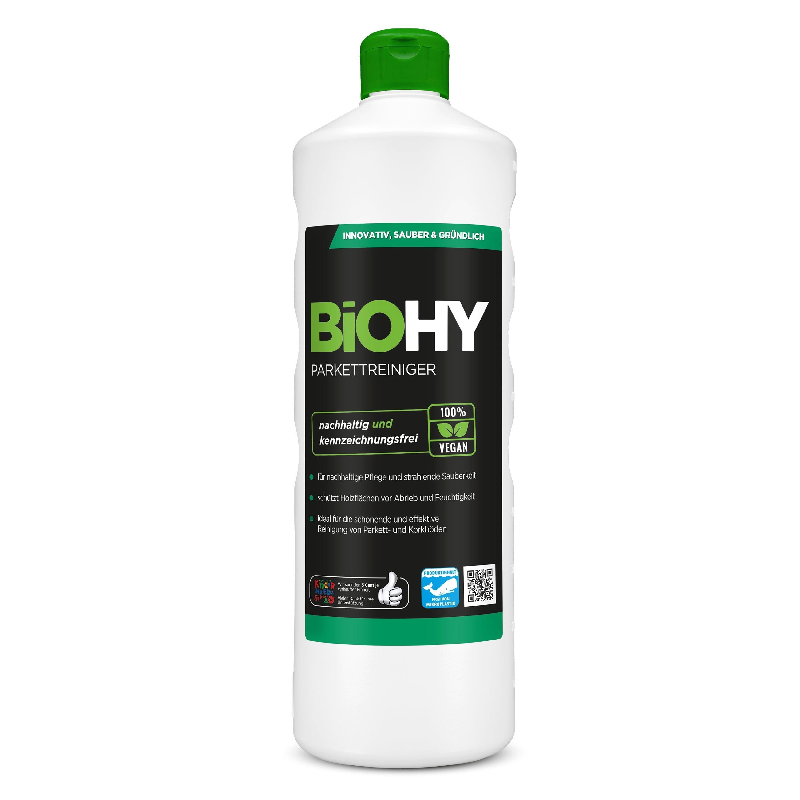 BiOHY Parkettreiniger 1 x 1 Liter Flasche Parkettreiniger (1-St)