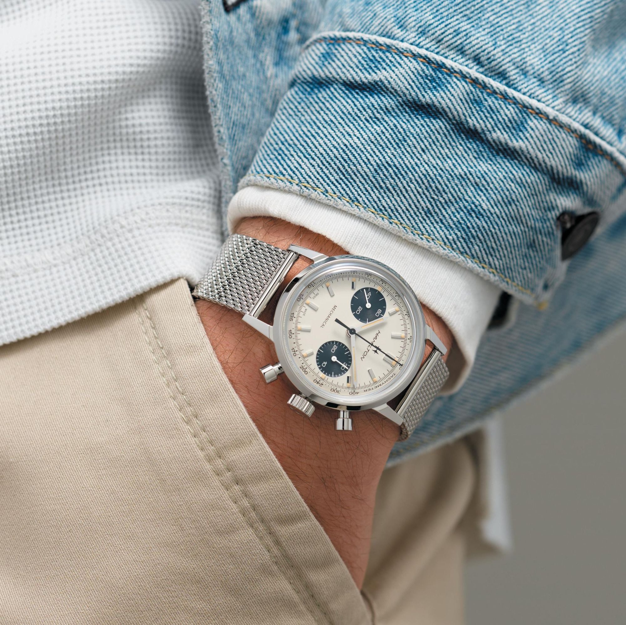 Hamilton Chronograph American Classic Intra-Matic Chronograph Herrenchronograph, 60h Gangreserve