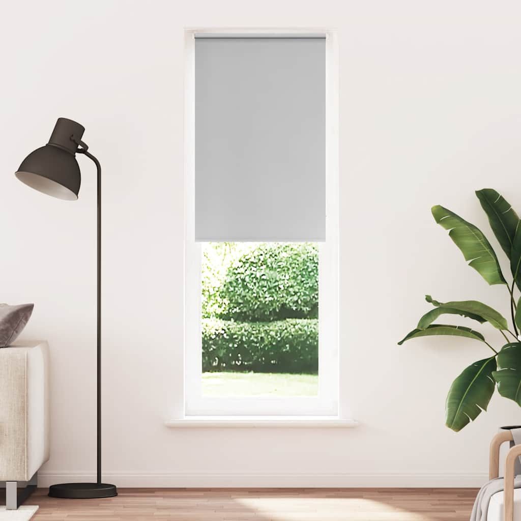 Verdunklungsrollo, vidaXL, Verdunkelungsrollo Hellgrau 75x210 cm günstig online kaufen