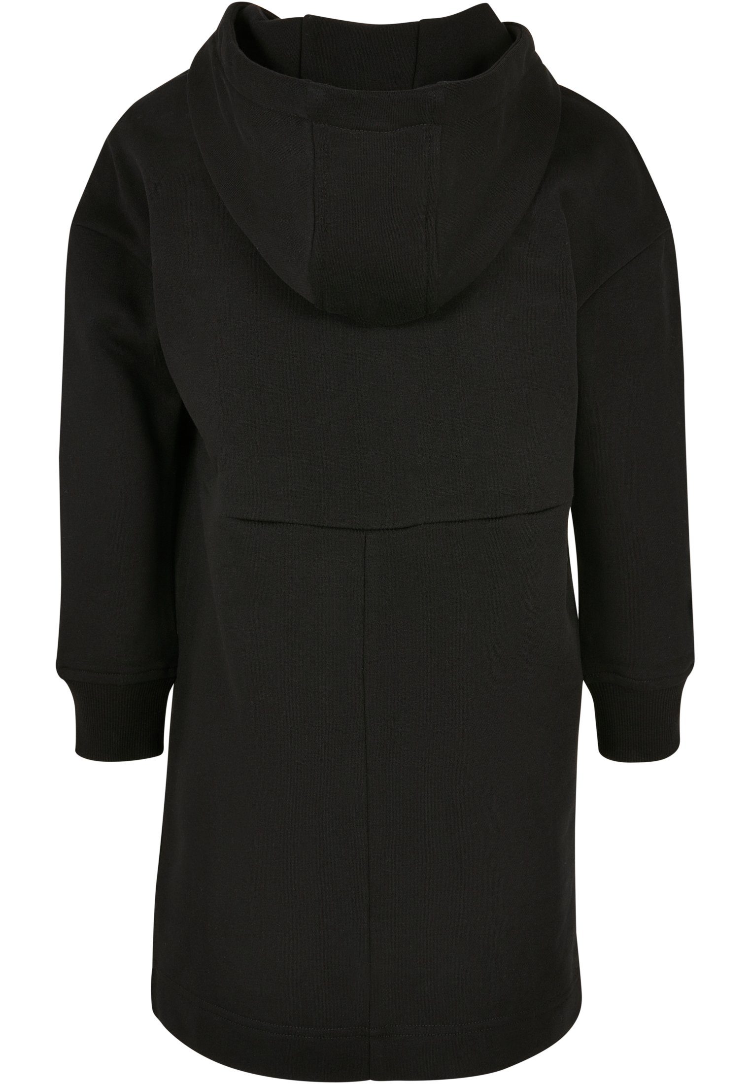 URBAN CLASSICS Stillkleid Damen Hoody black Terry (1-tlg) Girls Dress Oversized