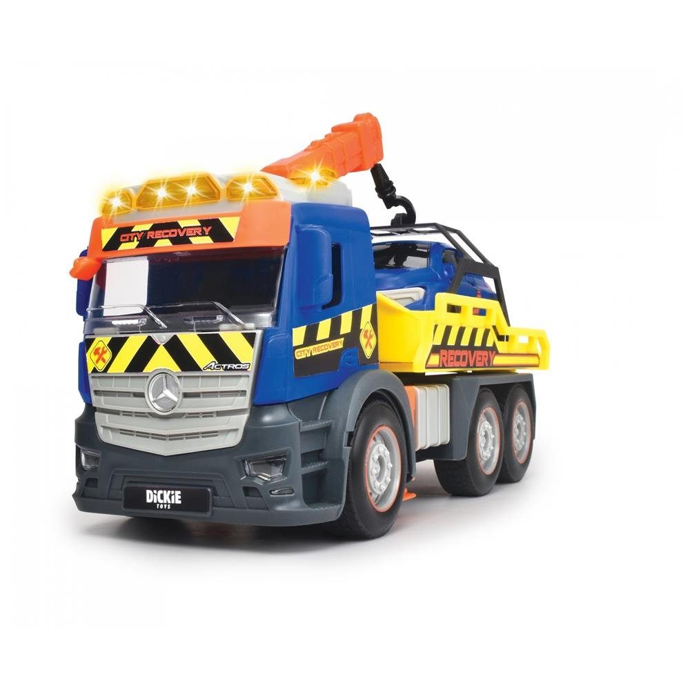 Dickie Toys Spielzeug-Abschlepper Action Truck Recovery, inkl. Auto, beweglicher Kran, Sound, Warnlicht