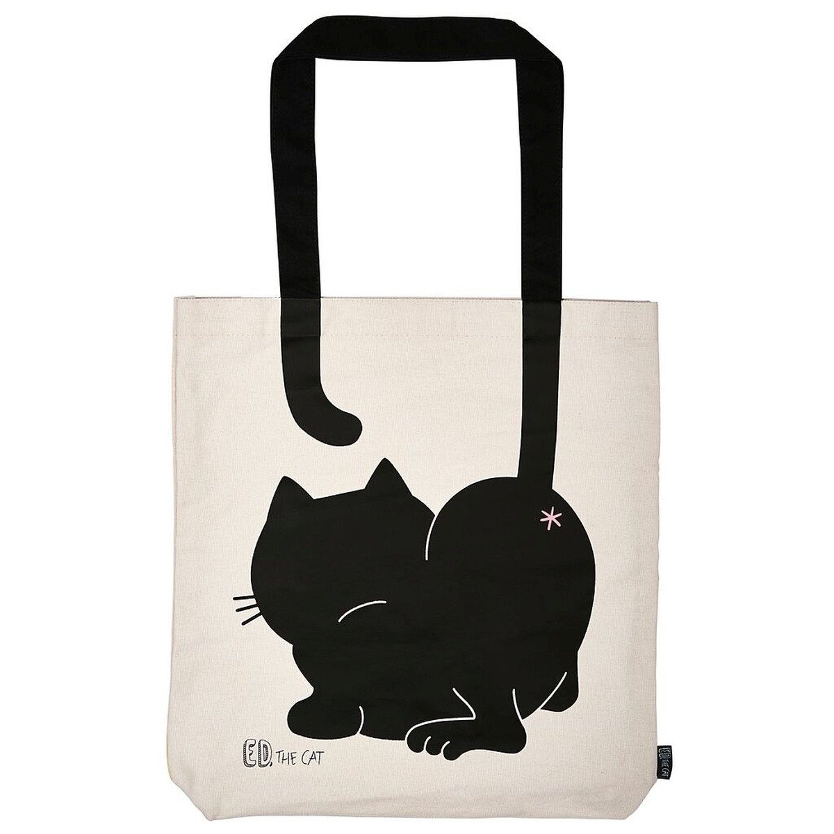 Moses. Verlag Einkaufsbeutel Ed, the Cat Shopper – Baumwolltasche mit Kater-Motiv & Spruch