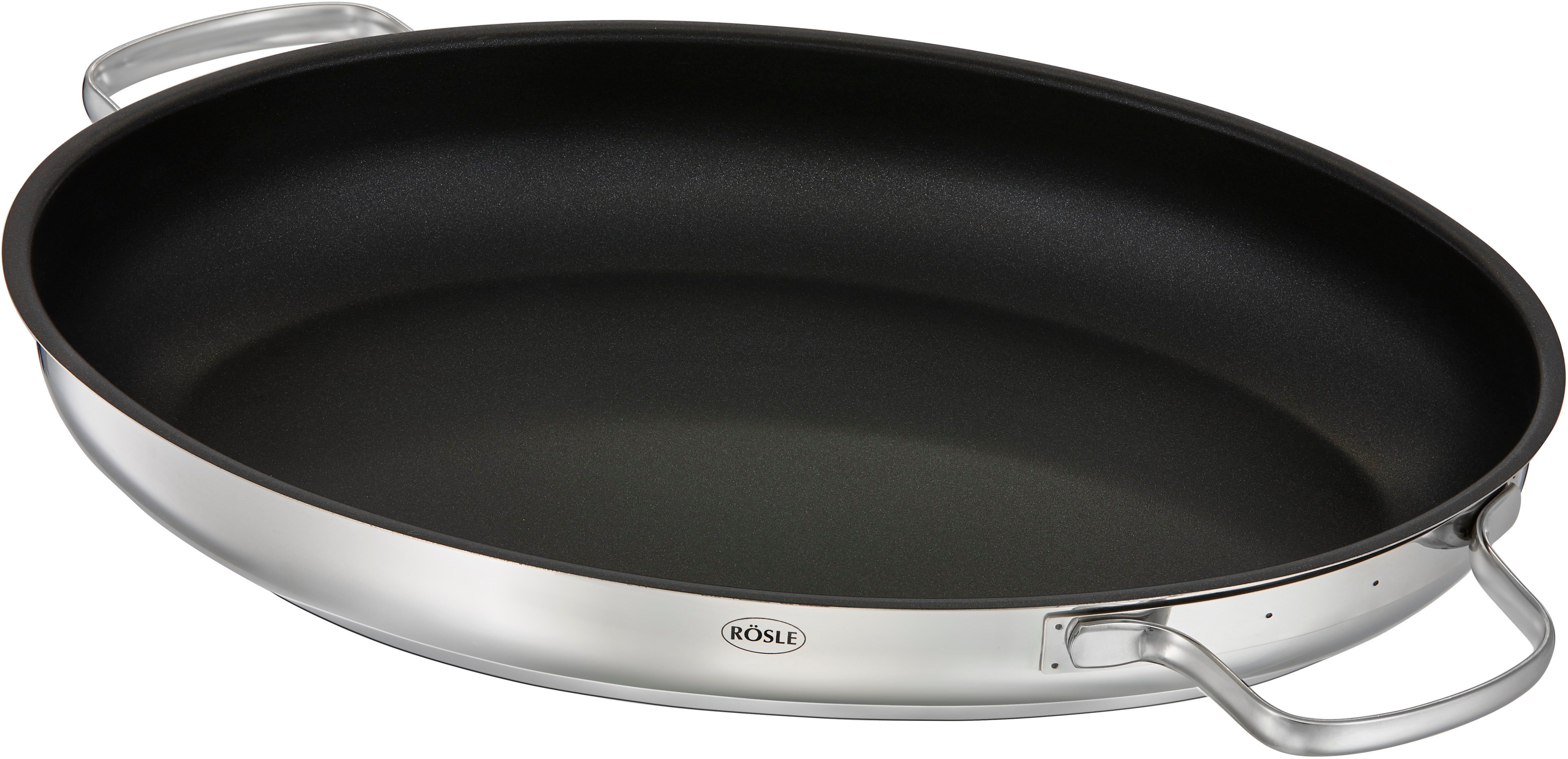 RÖSLE Bräter ELEGANCE, Edelstahl 18/10, spülmaschinen- und induktionsgeeignet, PTFE, 8 Liter