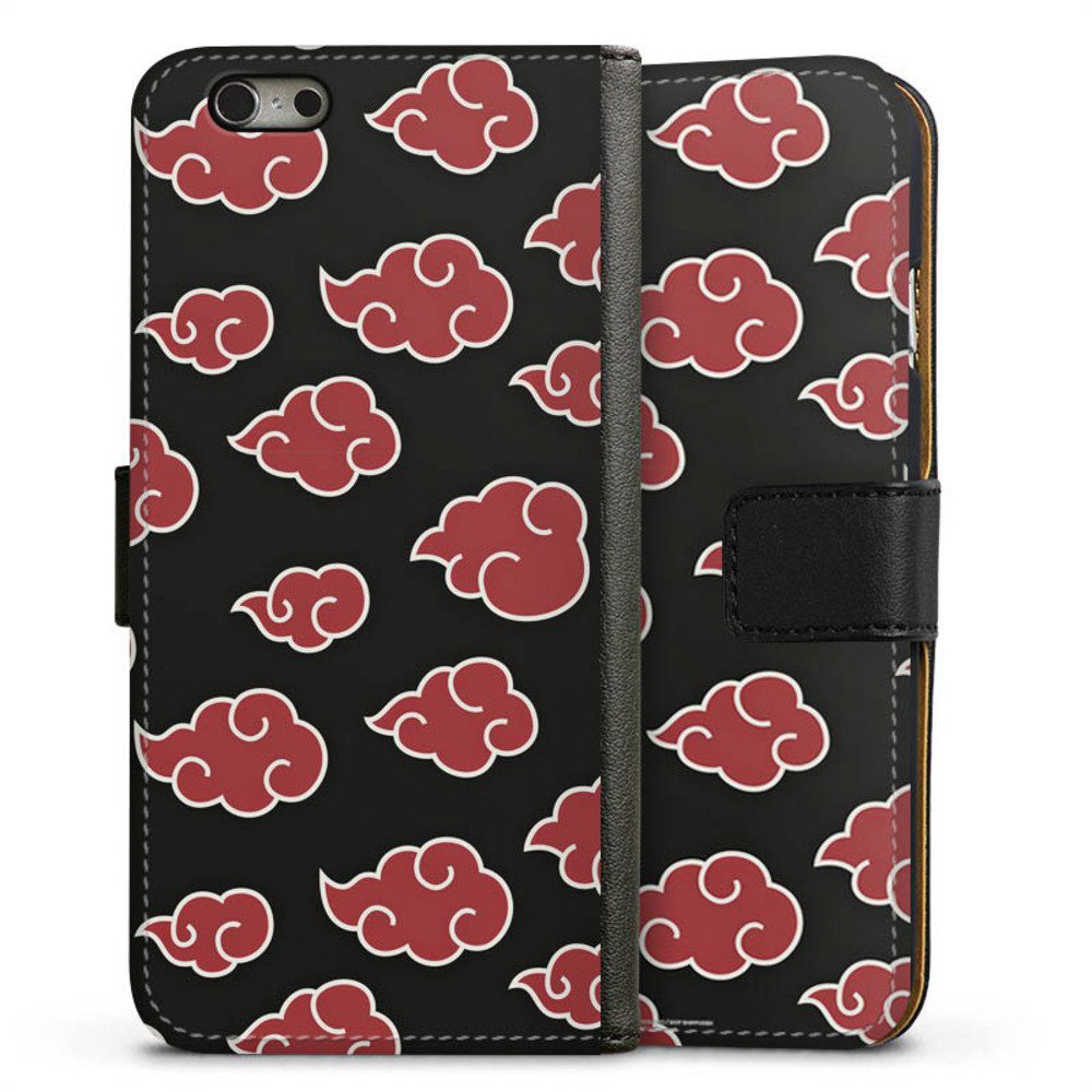 DeinDesign Handyhülle Offizielles Lizenzprodukt Naruto Shippuden Akatsuki Akatsuki Pattern, Apple iPhone 6 Hülle Handy Flip Case Wallet Cover Handytasche Leder
