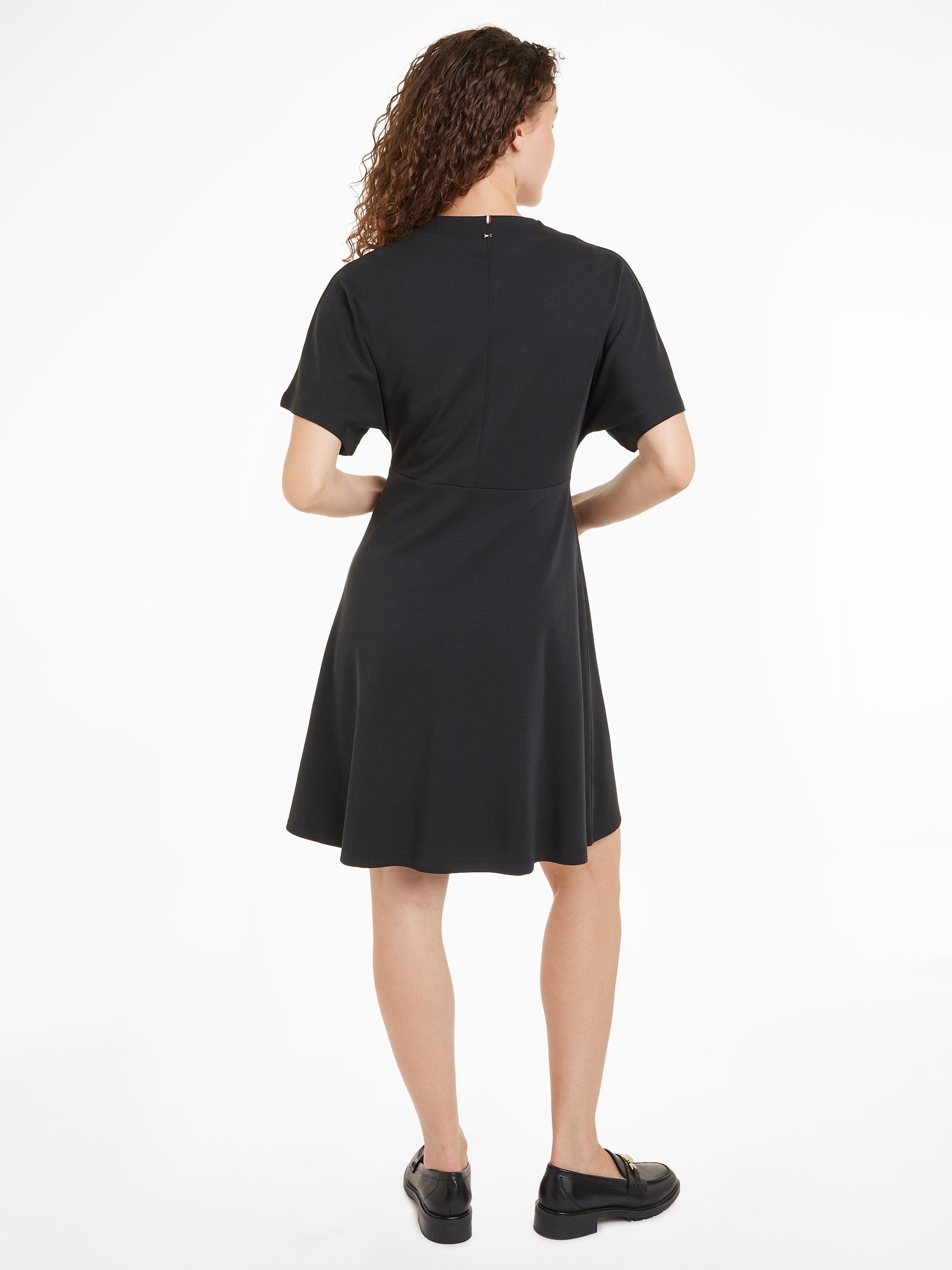 Tommy Hilfiger Jerseykleid F&F INTERLCK MODAL KNEE DRS SS in Knielänge günstig online kaufen