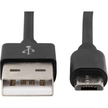 ANSMANN AG Micro-USB Daten- und Ladekabel 2 m USB-Kabel, Aluminium-Stecker, TPE-Mantel