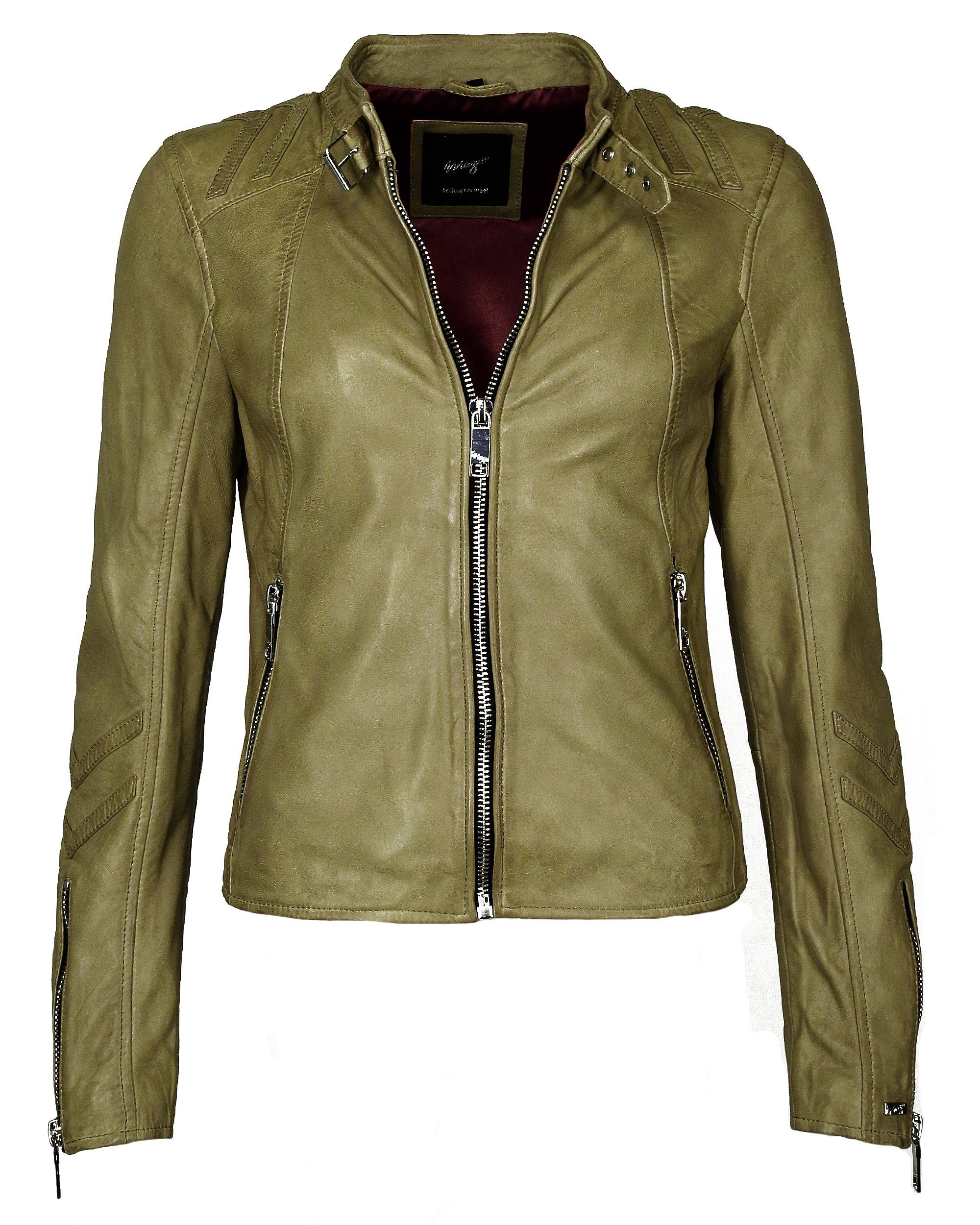 Maze Lederjacke Lindsay forest night