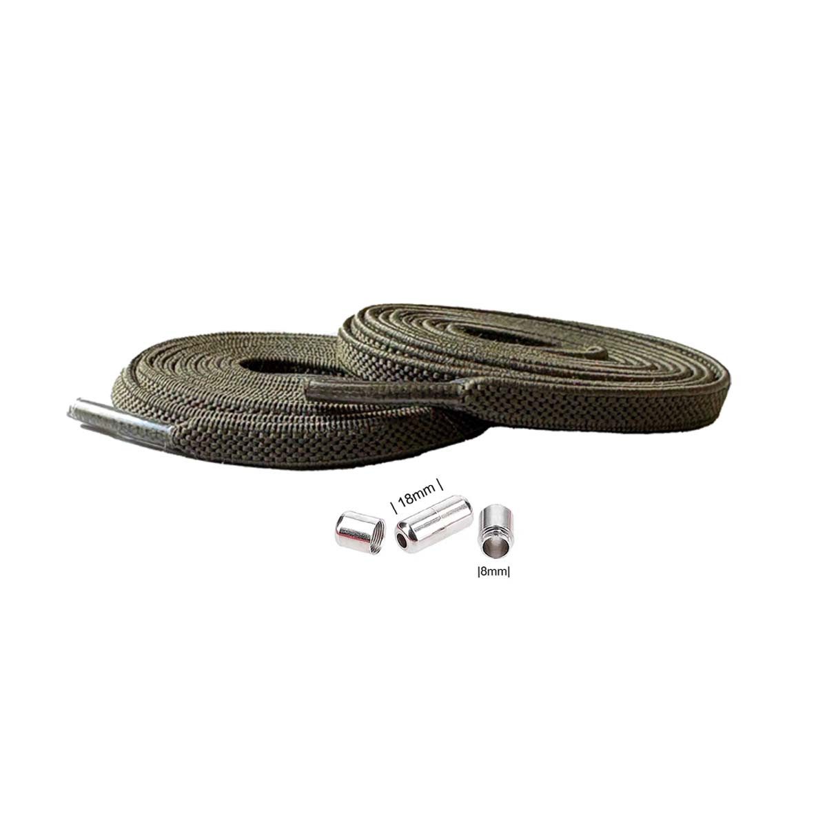 Basicwear Germany Schnürsenkel Elastische flache Schnürsenkel mit Drehverschluss