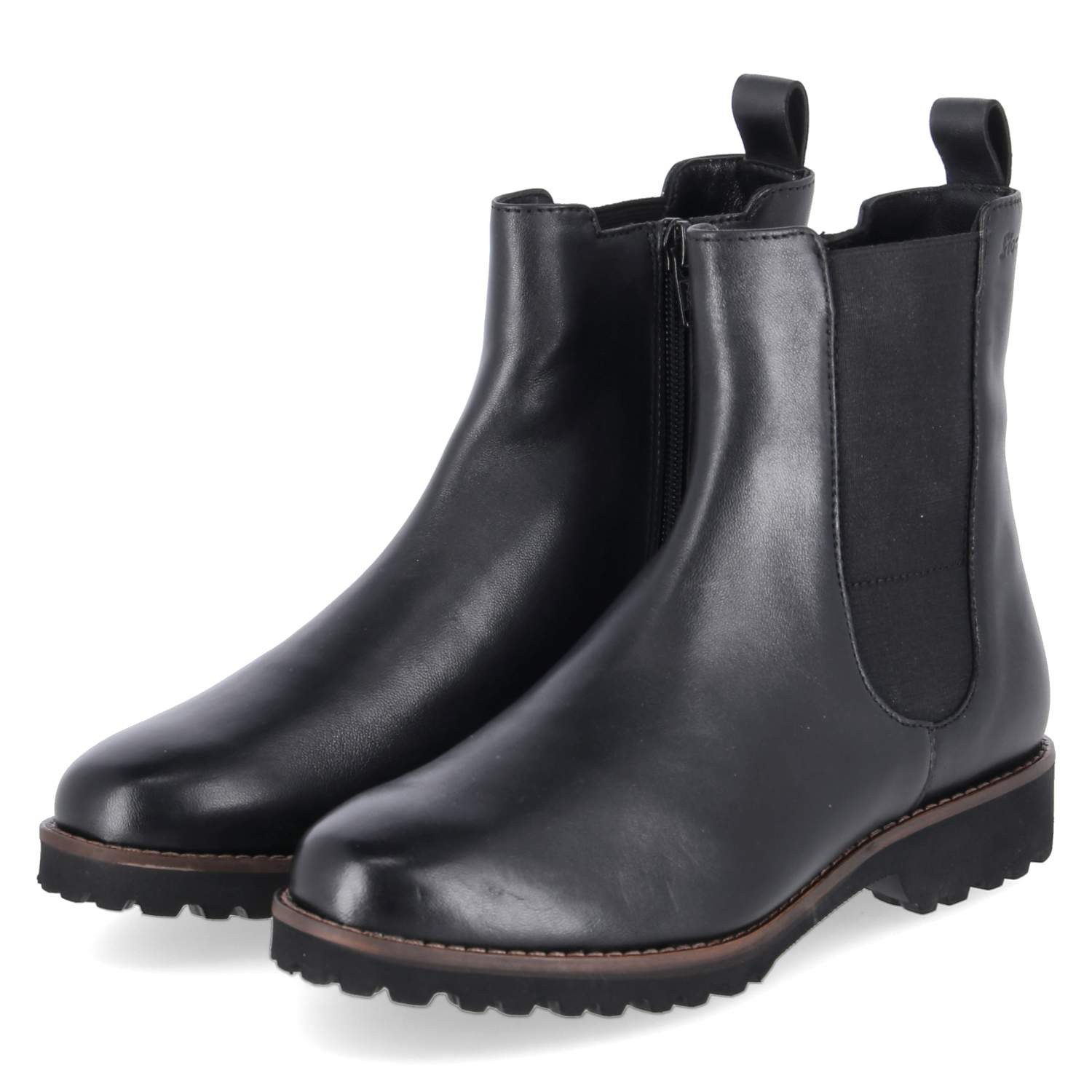 SIOUX Sioux 42210 Damen Glattleder black Schlupfstiefel