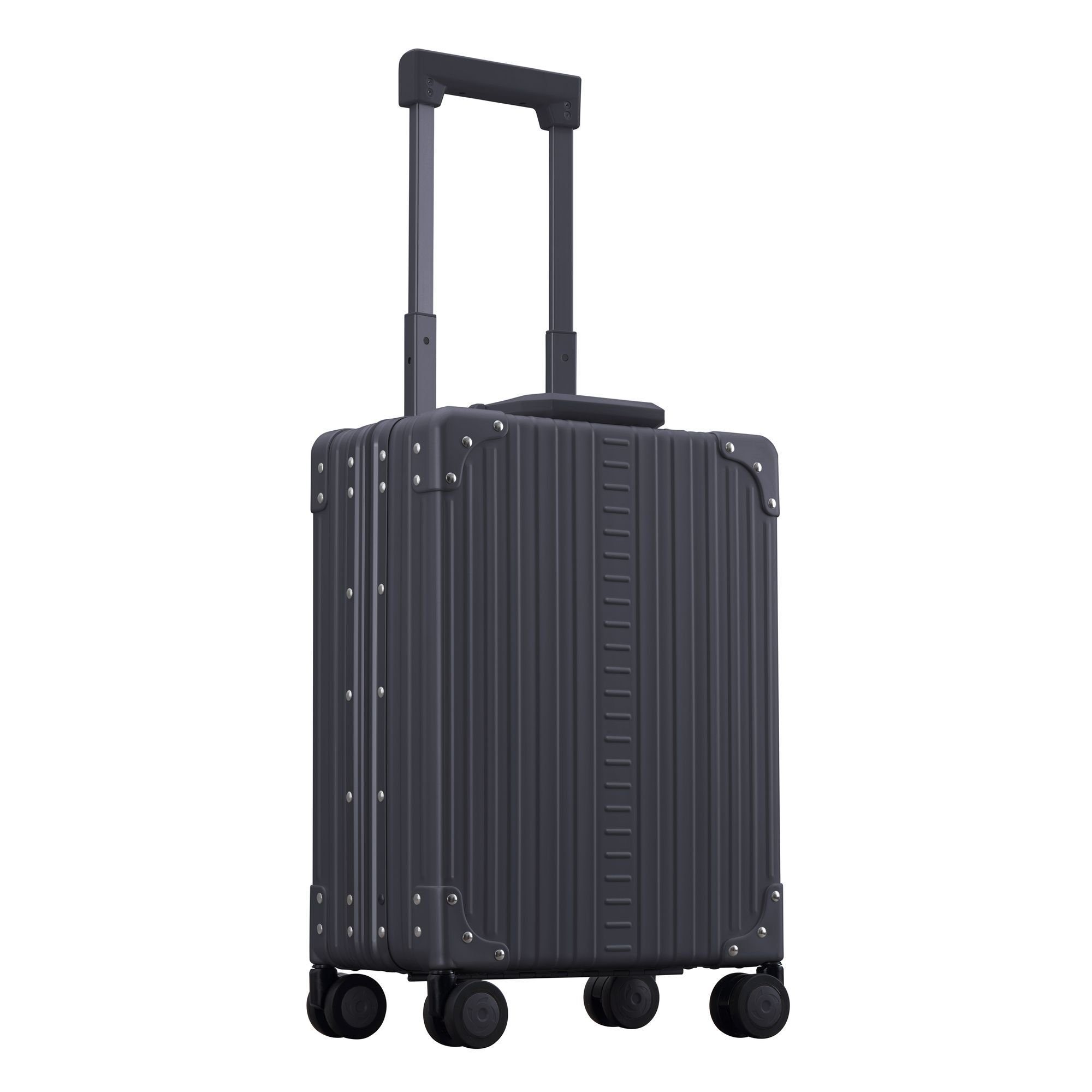 Rollen, schwarz Handgepäck-Trolley ALEON Business, 4 Aluminium