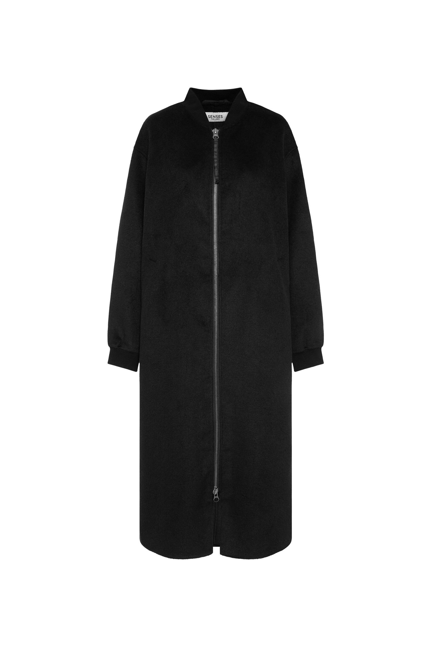 SENSES.THE LABEL Langjacke mit Zwei-Wege-Reißverschluss günstig online kaufen