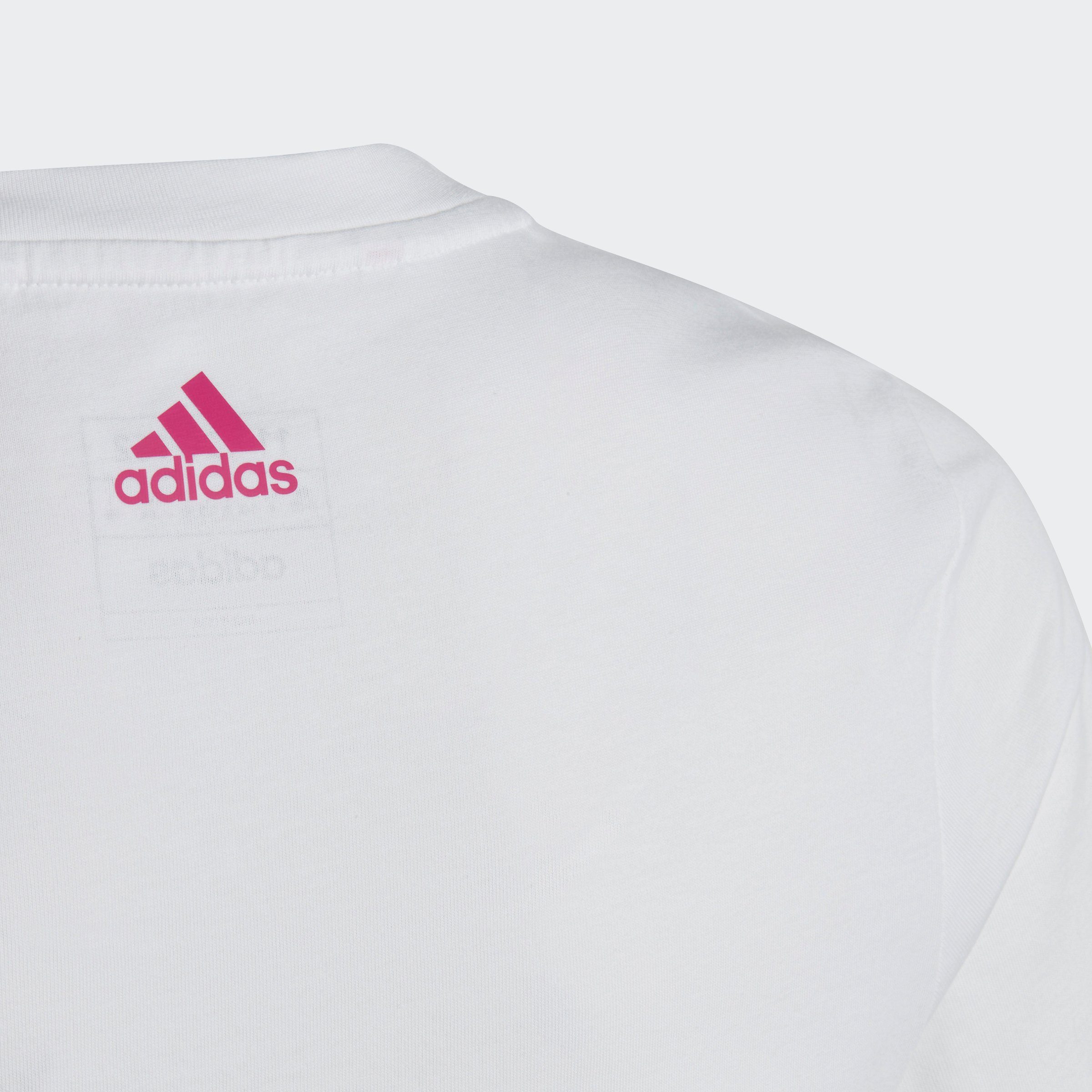 White G T-Shirt Sportswear Fuchsia LIN Semi adidas T / Lucid