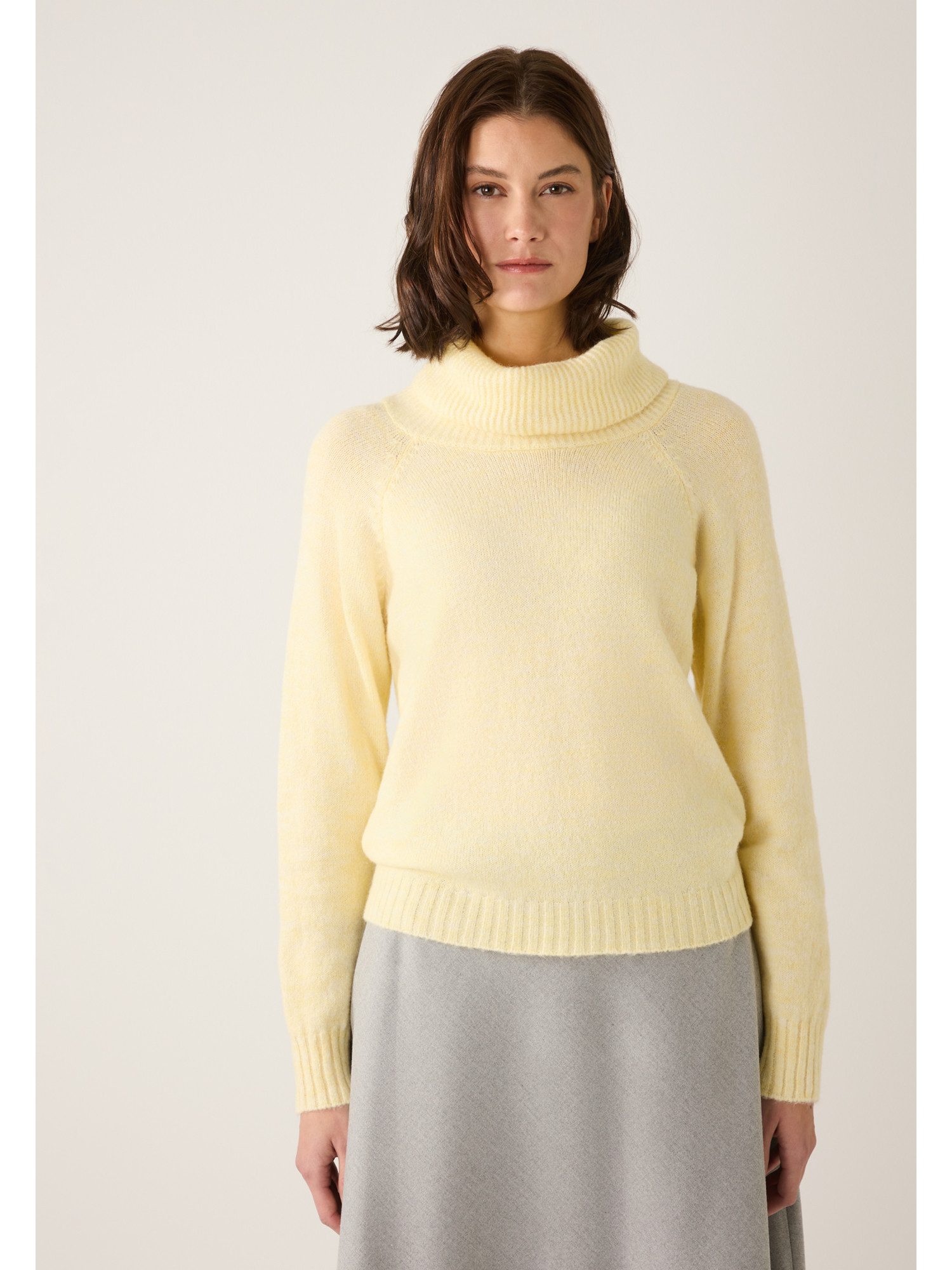 MORE&MORE Rundhalspullover kuscheliger Wohlfühlpullover