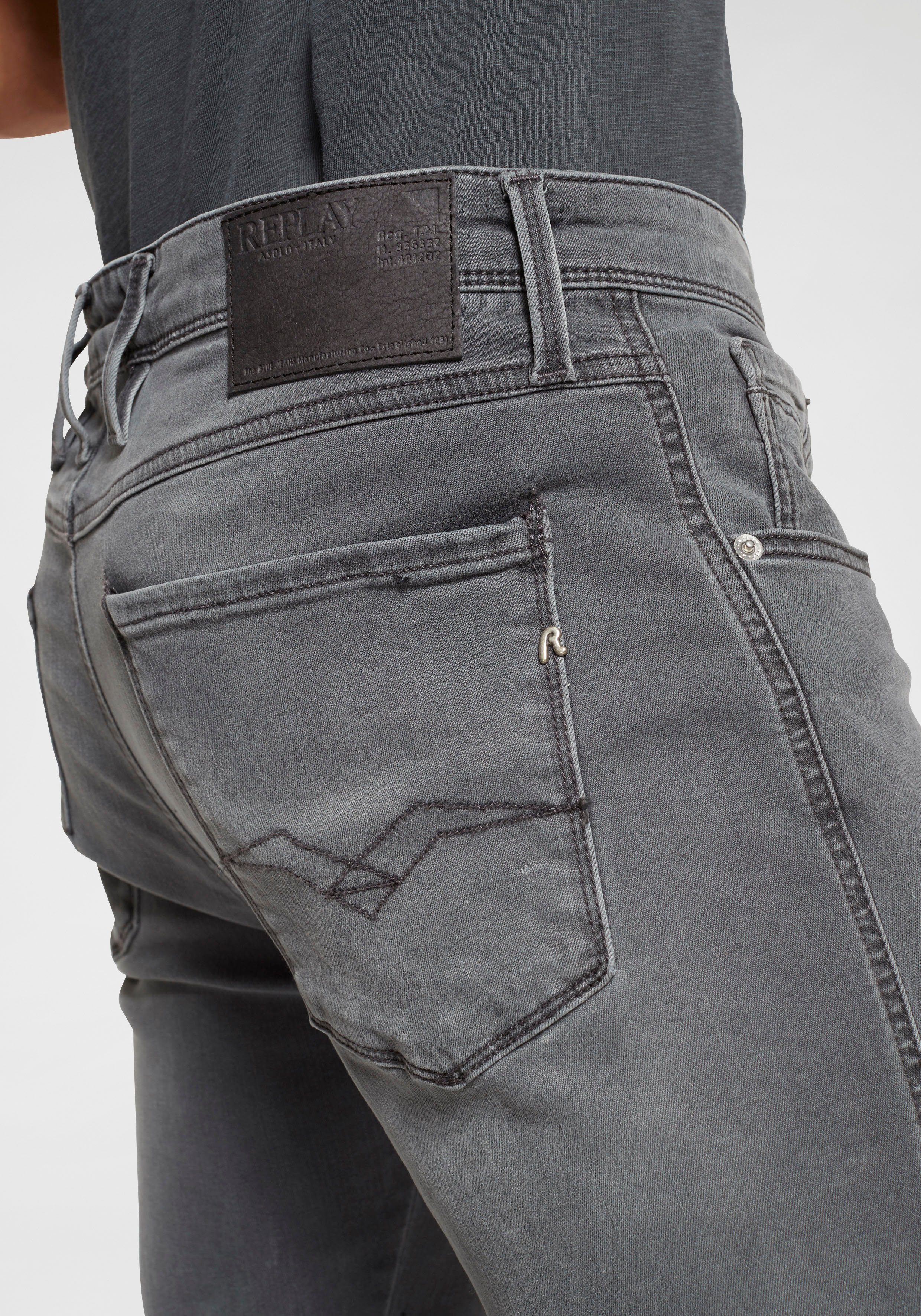 Replay Slim-fit-Jeans Anbass Superstretch elastisch