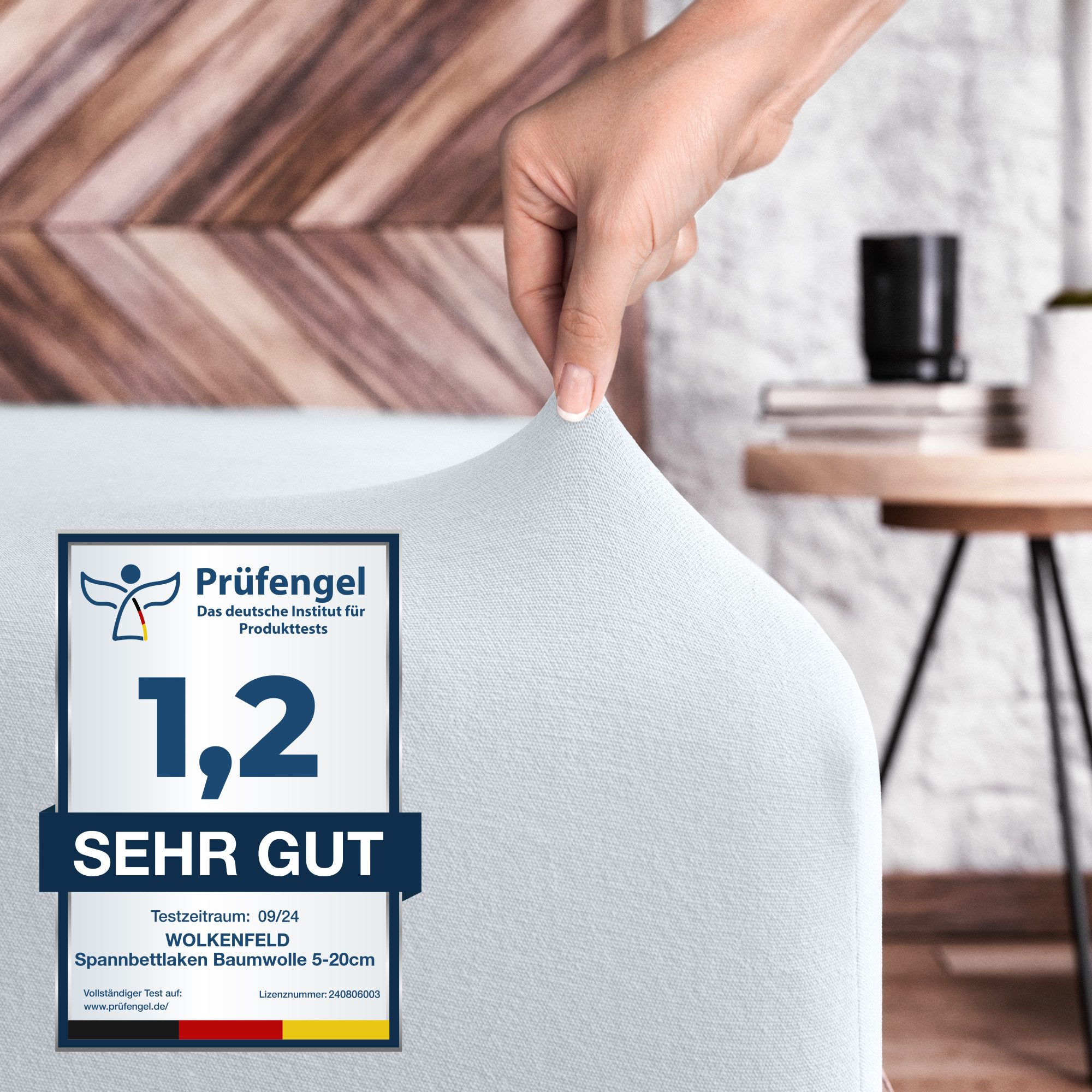 Wolkenfeld Spannbettlaken 100% Baumwolle - 2x günstig online kaufen