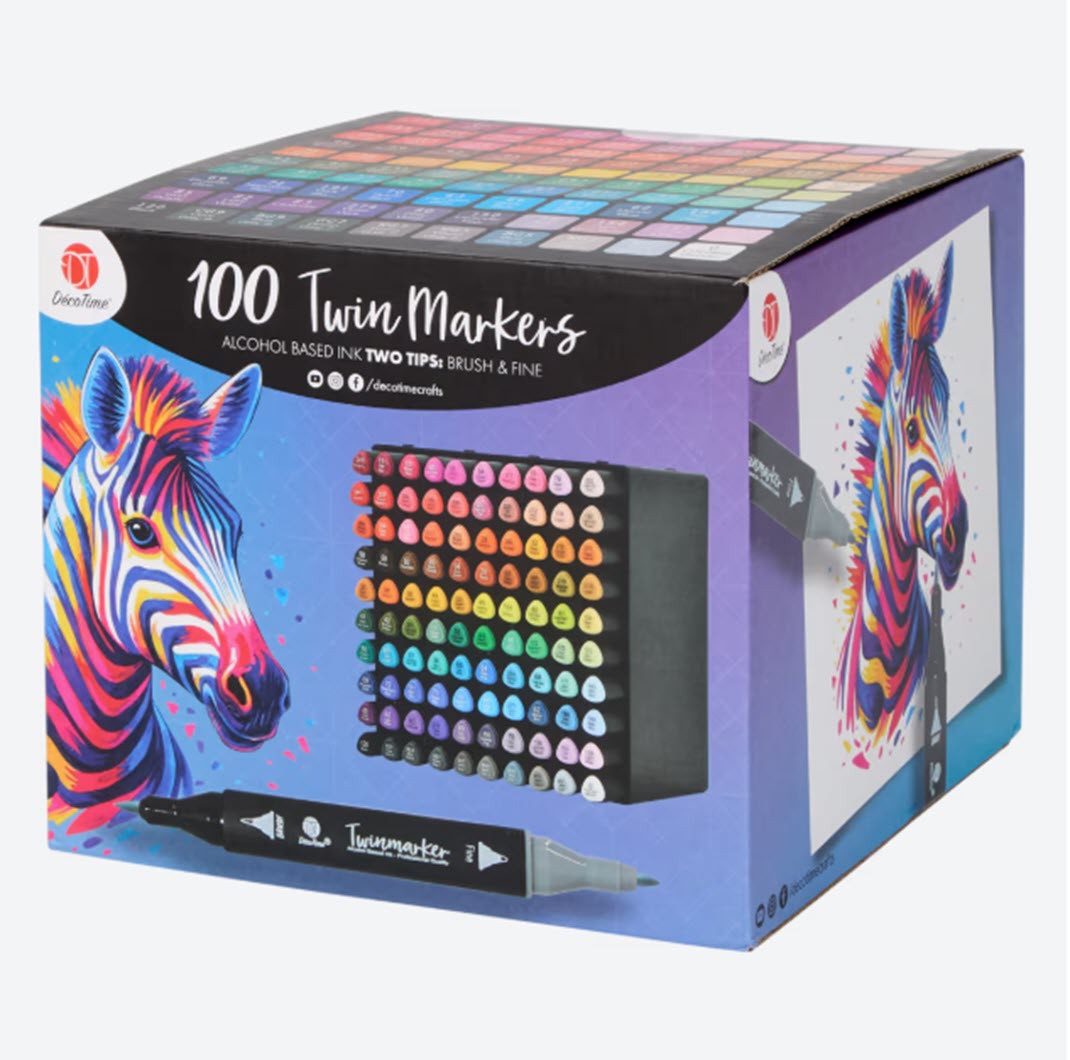 Spectrum Marker Decotime Twinmarker 100 Stück in Box, (100-tlg)