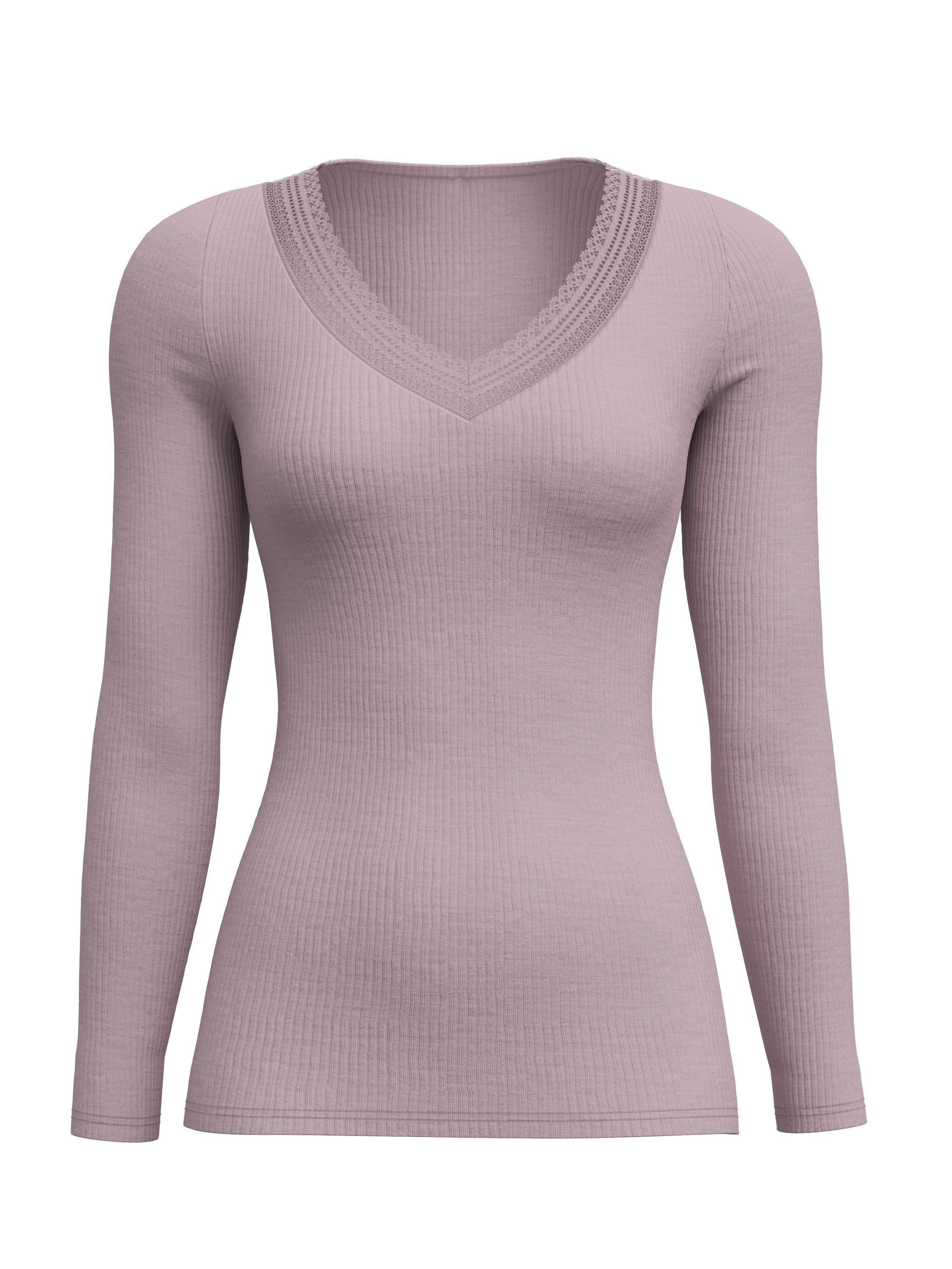 CALIDA Unterziehshirt Silky Wool Joy Damen (1-St) V-Ausschnitt, fein, geschmeidig und leicht