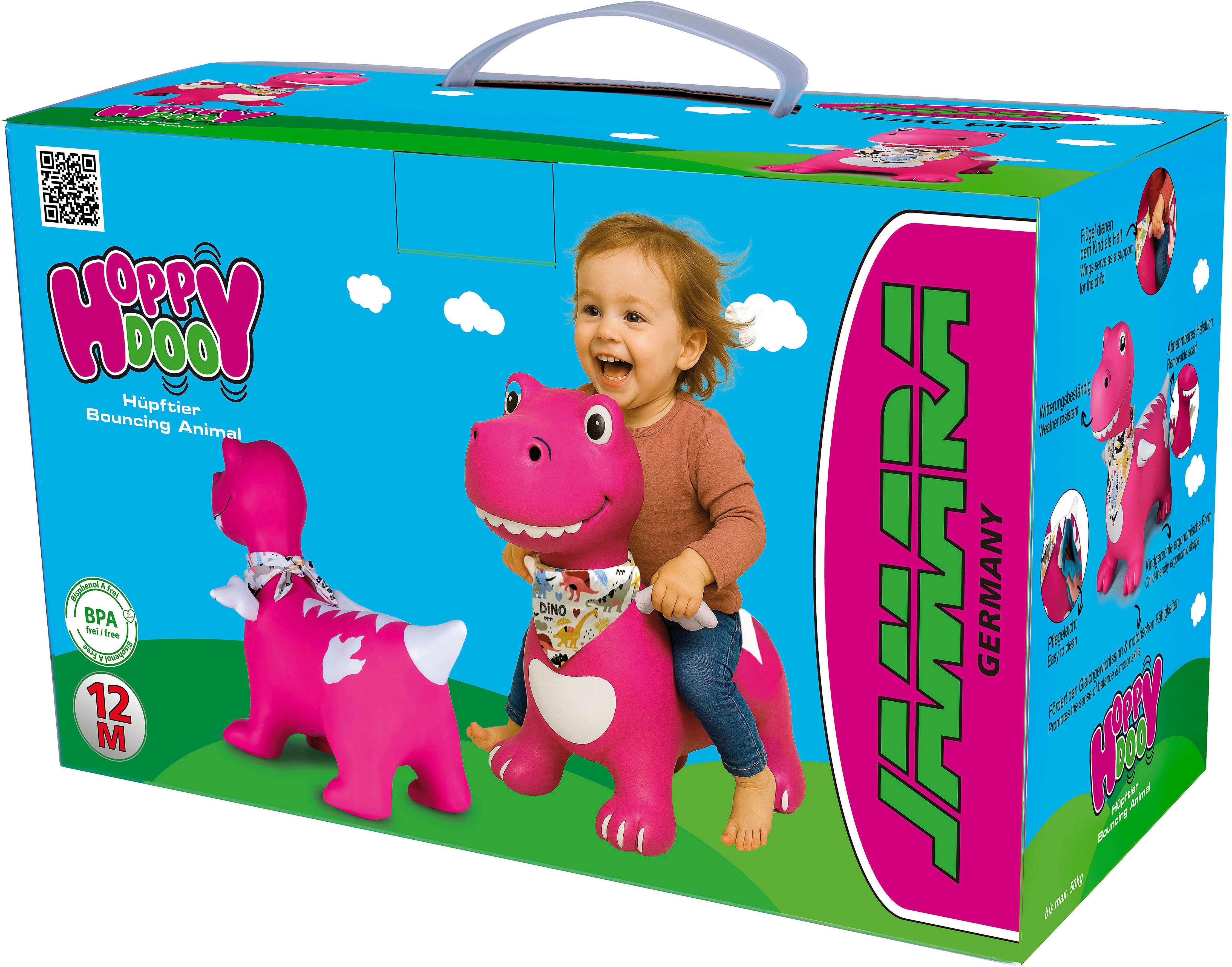 Jamara Hüpftier Dino mit Flügel HoppyDoo, mit Pumpe