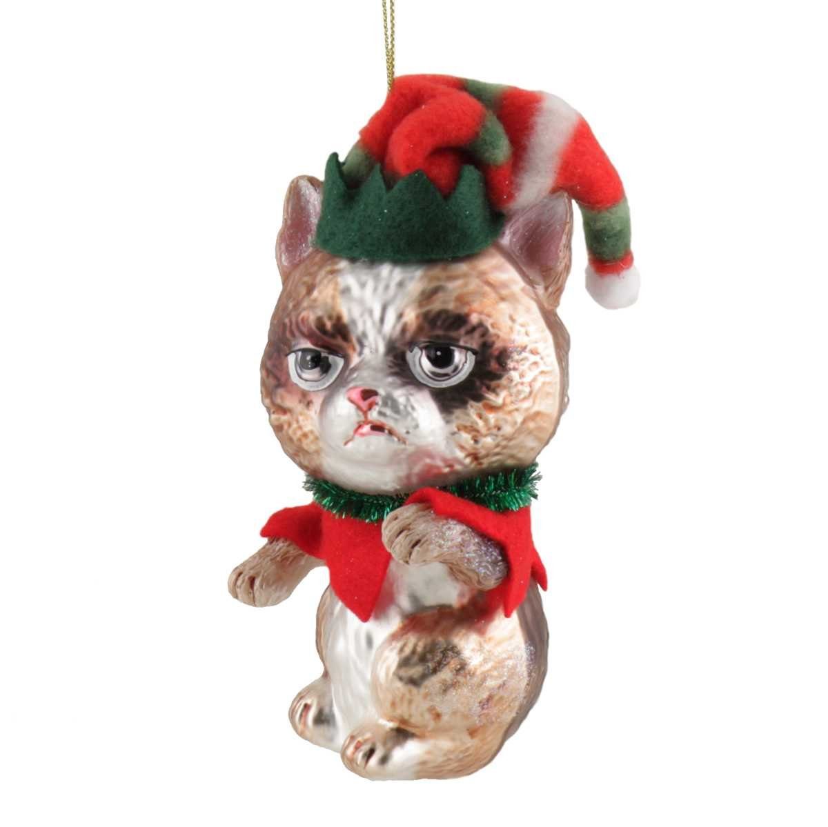Christbaumschmuck Gift-Company Christbaum-Hänger Grummelkatze Santa