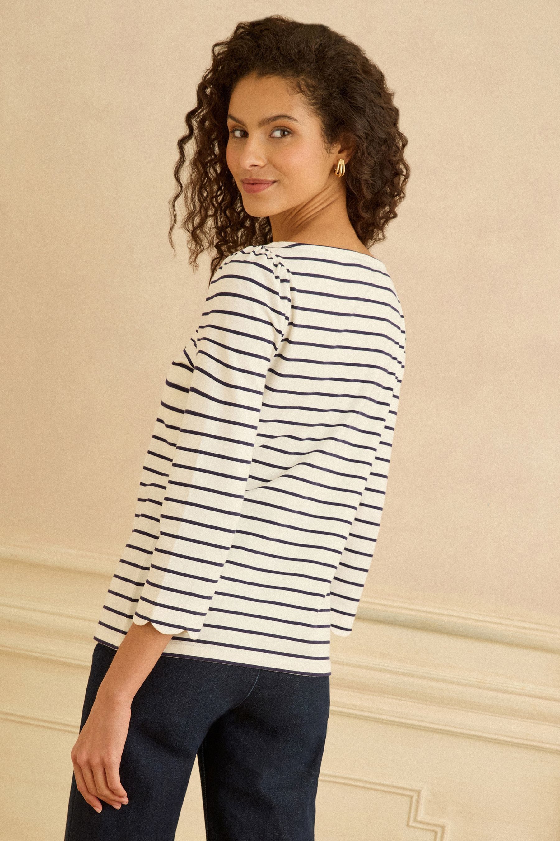 Love & Roses Langarmbluse Love & Roses Jersey-Top mit 3/4-Ärmeln, Regular ( günstig online kaufen