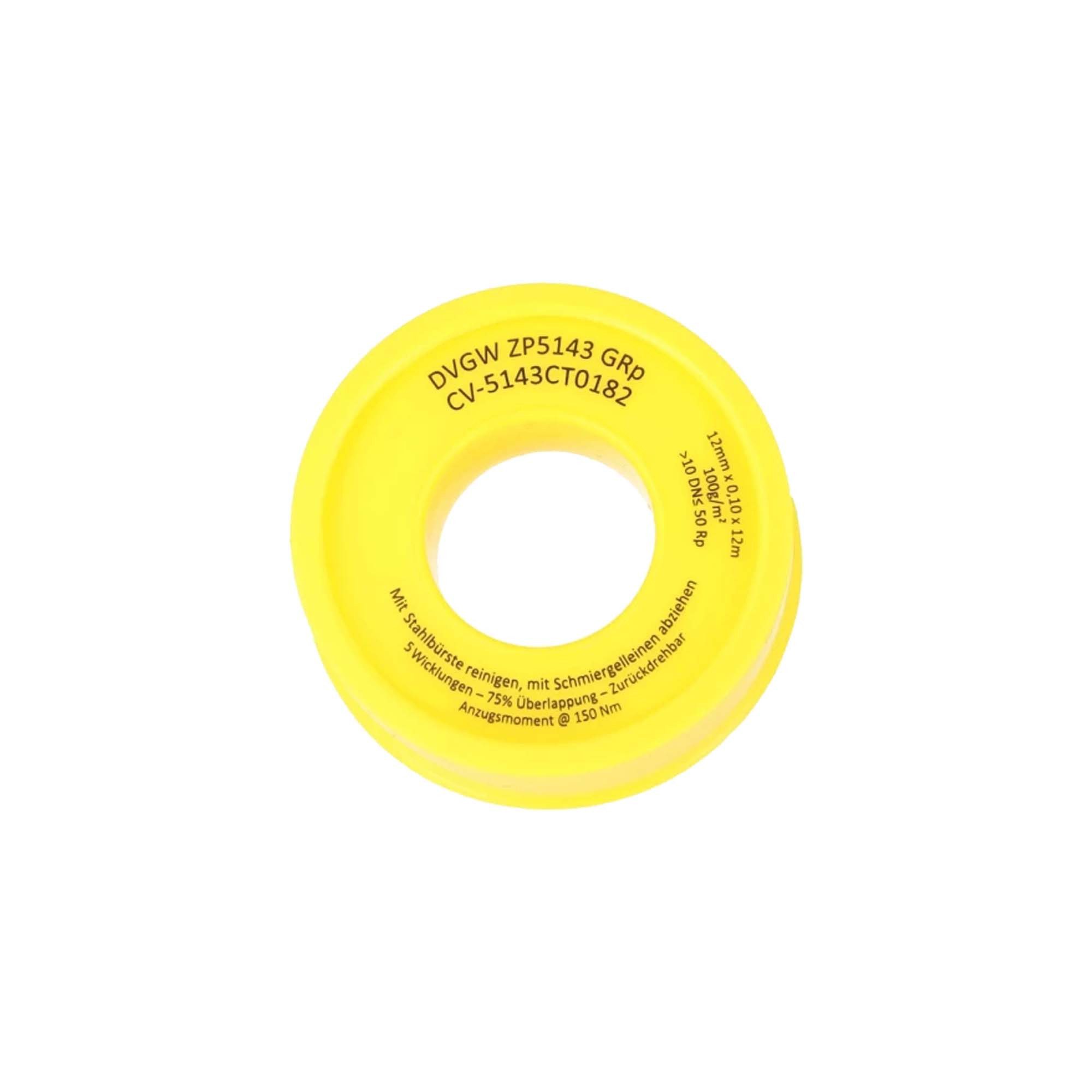 Ulith Gewindedichtband Gewindedichtband Teflonband GRp, 12 m für Heizung, Trinkwasser DVGW