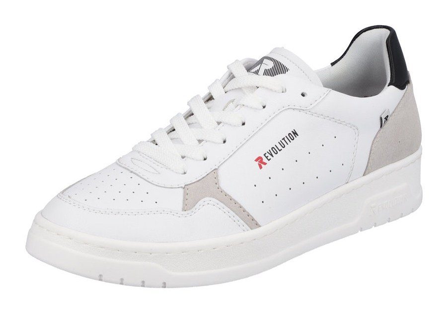 Rieker EVOLUTION Sneaker mit sommerlicher Perforation weiß-kombiniert