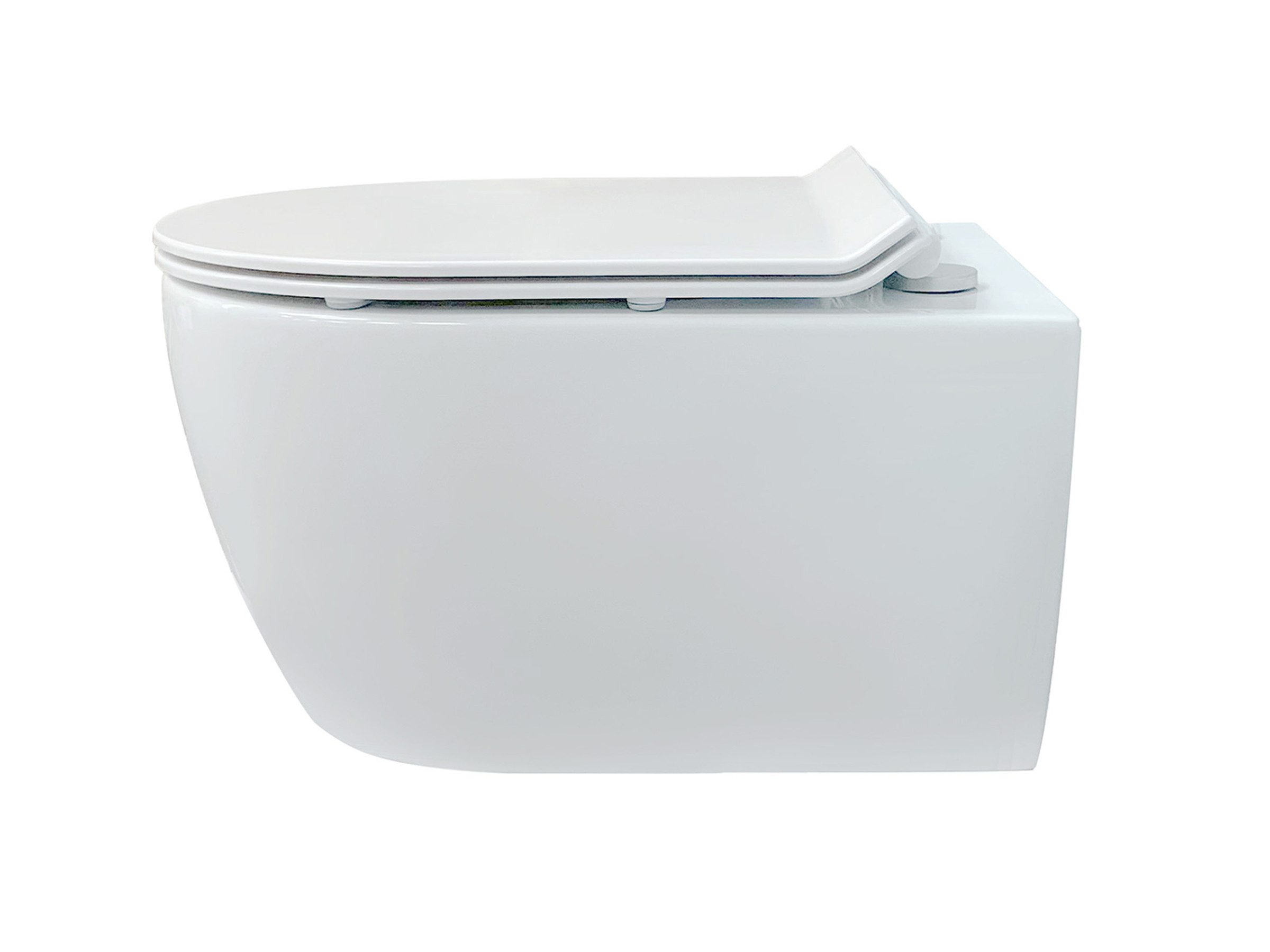 NEG Tiefspül-WC NEG Kompakt Hänge-WC Uno99K - Slimline, Wandmontage, Geschlossener Spülrand