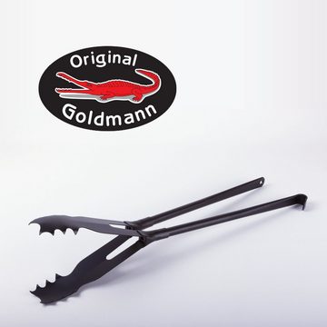 Goldmann innovate Kohlezange Goldmanns Krokodilzange - die bissige Kaminzange mit Einhandbedienung
