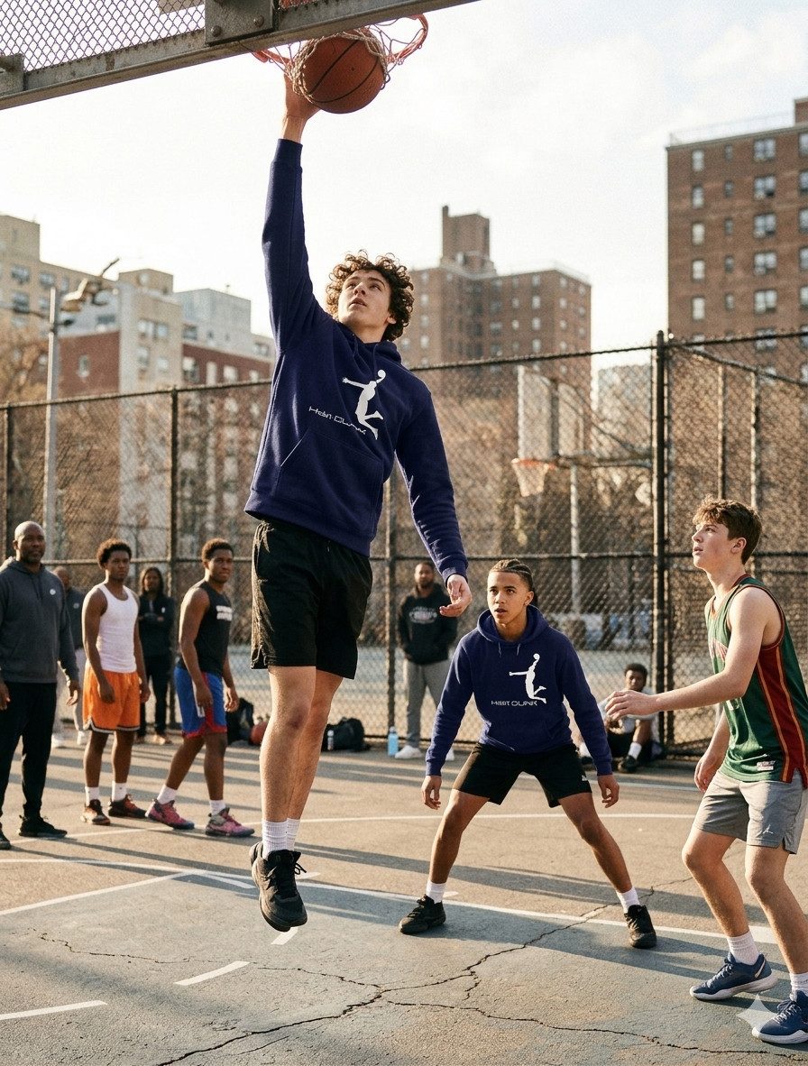 coole-fun-t-shirts Hoodie Habt Dunk Basketball Slam Dunkin Kinder Sweatshirt mit Kapuze