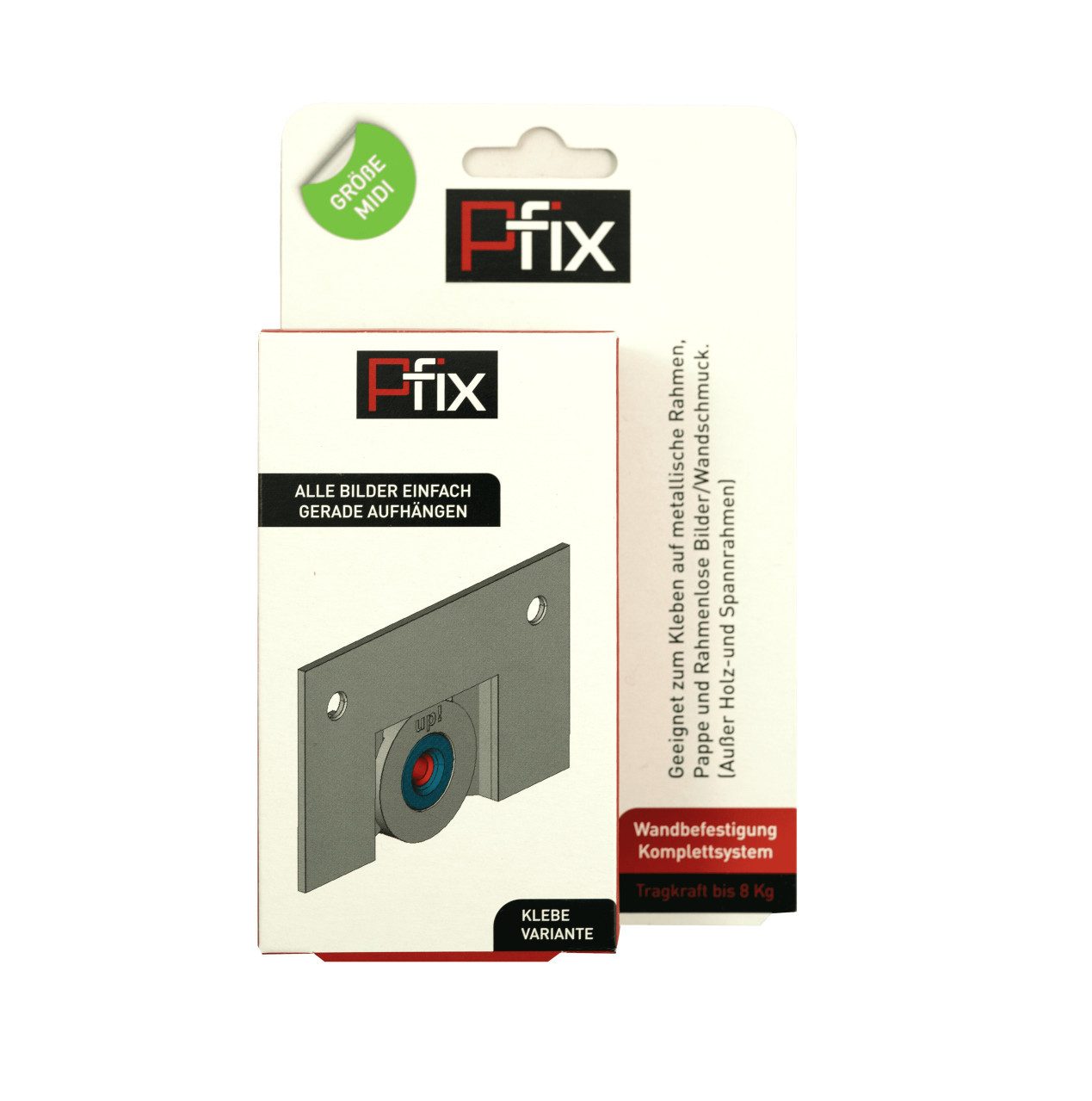 HSI Wandhaken HSI Bilderhaken P-Fix zum kleben Kunststoff 9 x 5