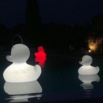 Licht-Trend Dekolicht Schwimmfähige Akku-LED-Lampe Duck-Duck XL Weiß