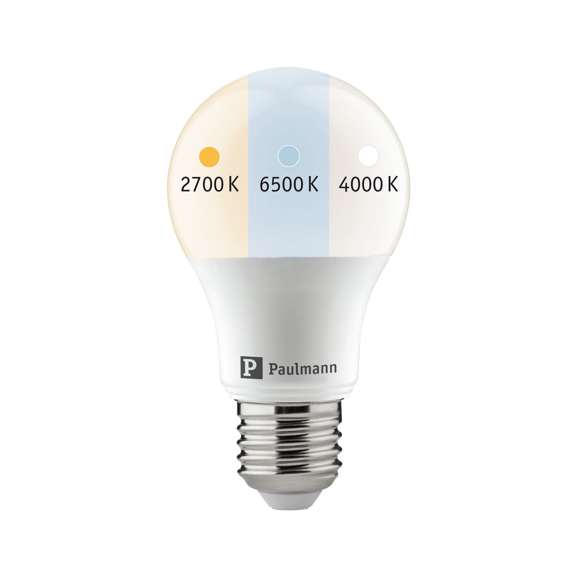 Paulmann LED-Leuchtmittel Filament 230V E27 60 mm White Switch 8,5W 806lm 230V Opal, E27, 1 St.