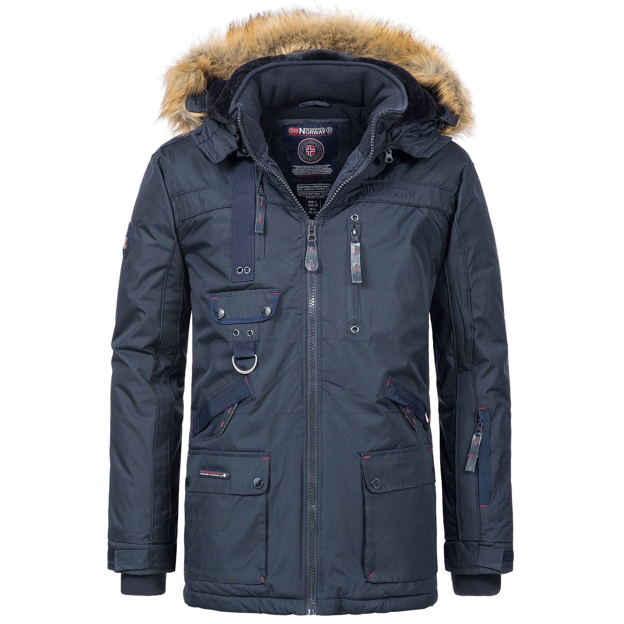 Geographical Norway Parka Herren Outdoor Funktions Jacke Sehr Warm Winter J günstig online kaufen
