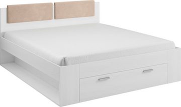 Helvetia Bettgestell Galaxy (Galaxy, 1-tlg., Bett), 140x200cmcm Abisko Ash / hellbeige