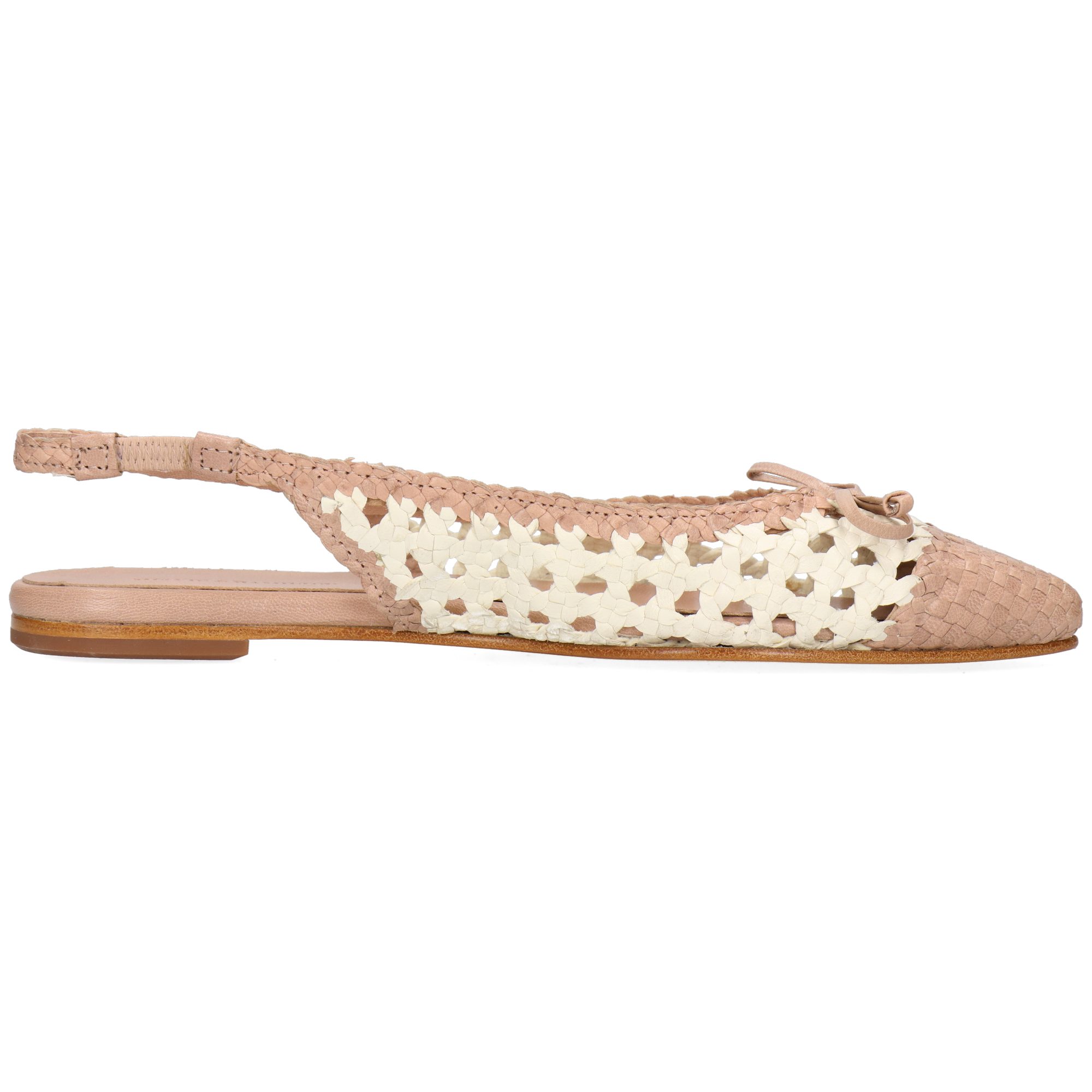 Melvin & Hamilton Fiora 5 Leder-Ballerinas für Damen Ballerina Flache Absätze, Echtes Leder, Von Hand geflochten