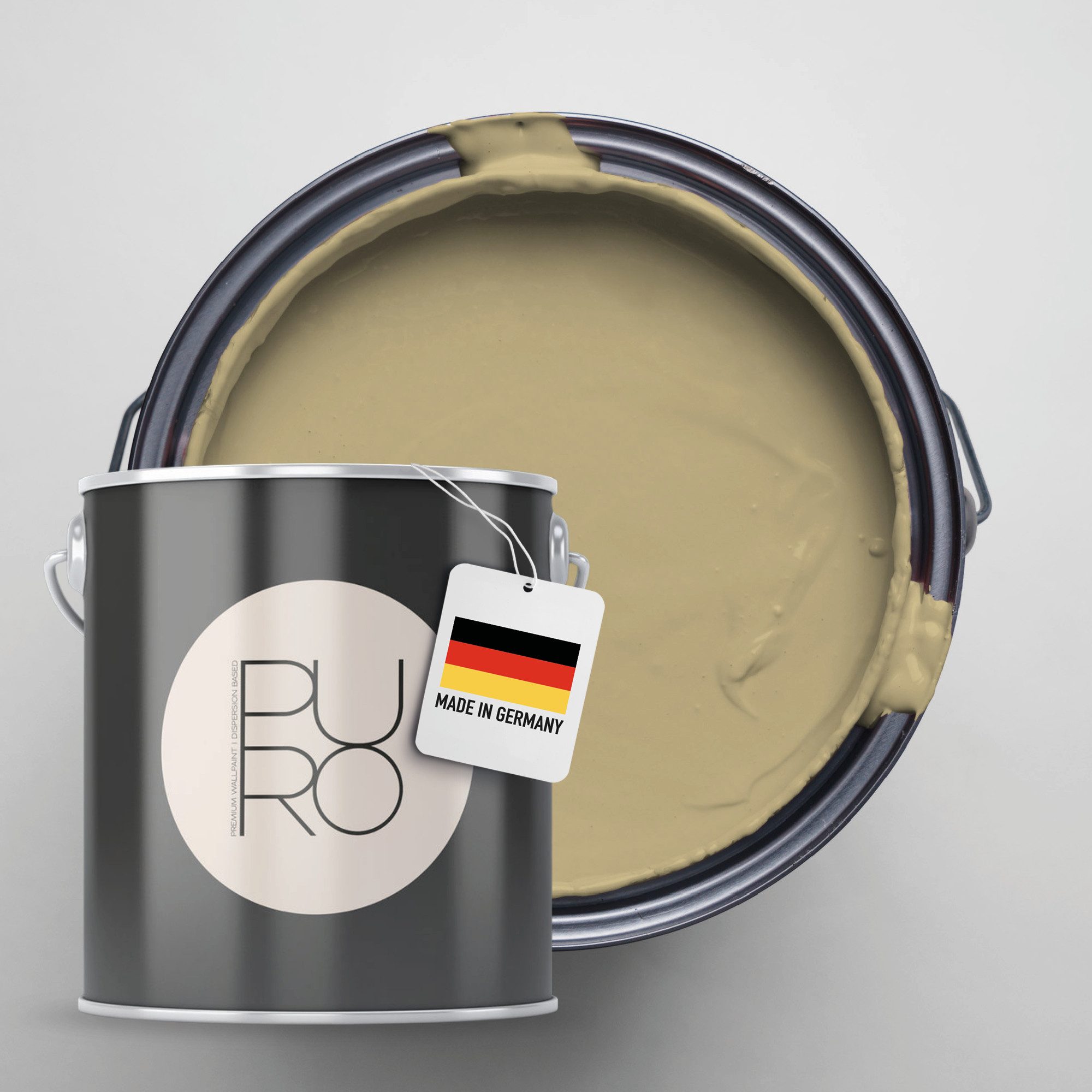 A.S. Création Wandfarbe Premium Innenwandfarbe PURO Tuchmatt mellow brown, ideal für Wohnzimmer, Schlafzimmer, Flur und Küche, Farbwelt Braun