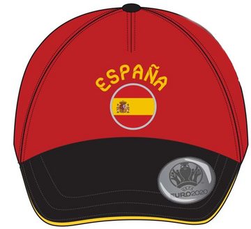 coole-fun-t-shirts Schirmmütze SPANIEN Kinder Basecap Schirmmütze Fußball EM Europameisterschaft ESPANA Base und Snapback Jungen + Mädchen für Kita, Schule, Einschulung Gr.52 + 54