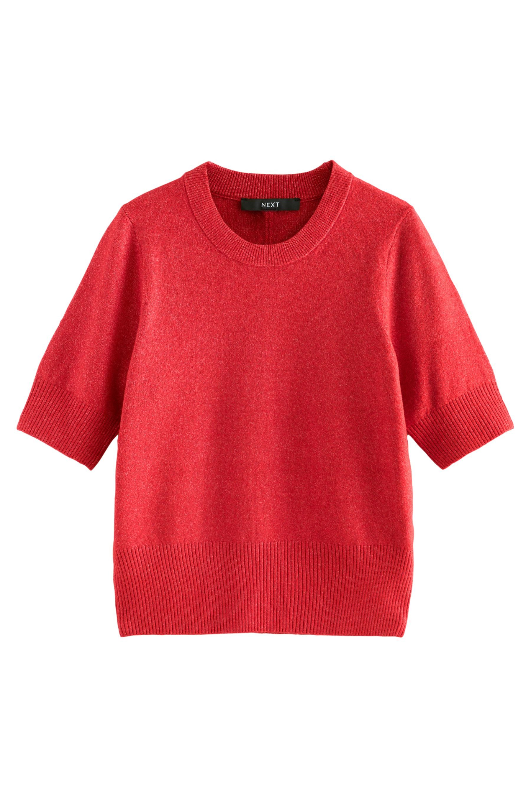 Next Strickpullover Kurzärmeliges, superweiches Stricktop (1-tlg) günstig online kaufen
