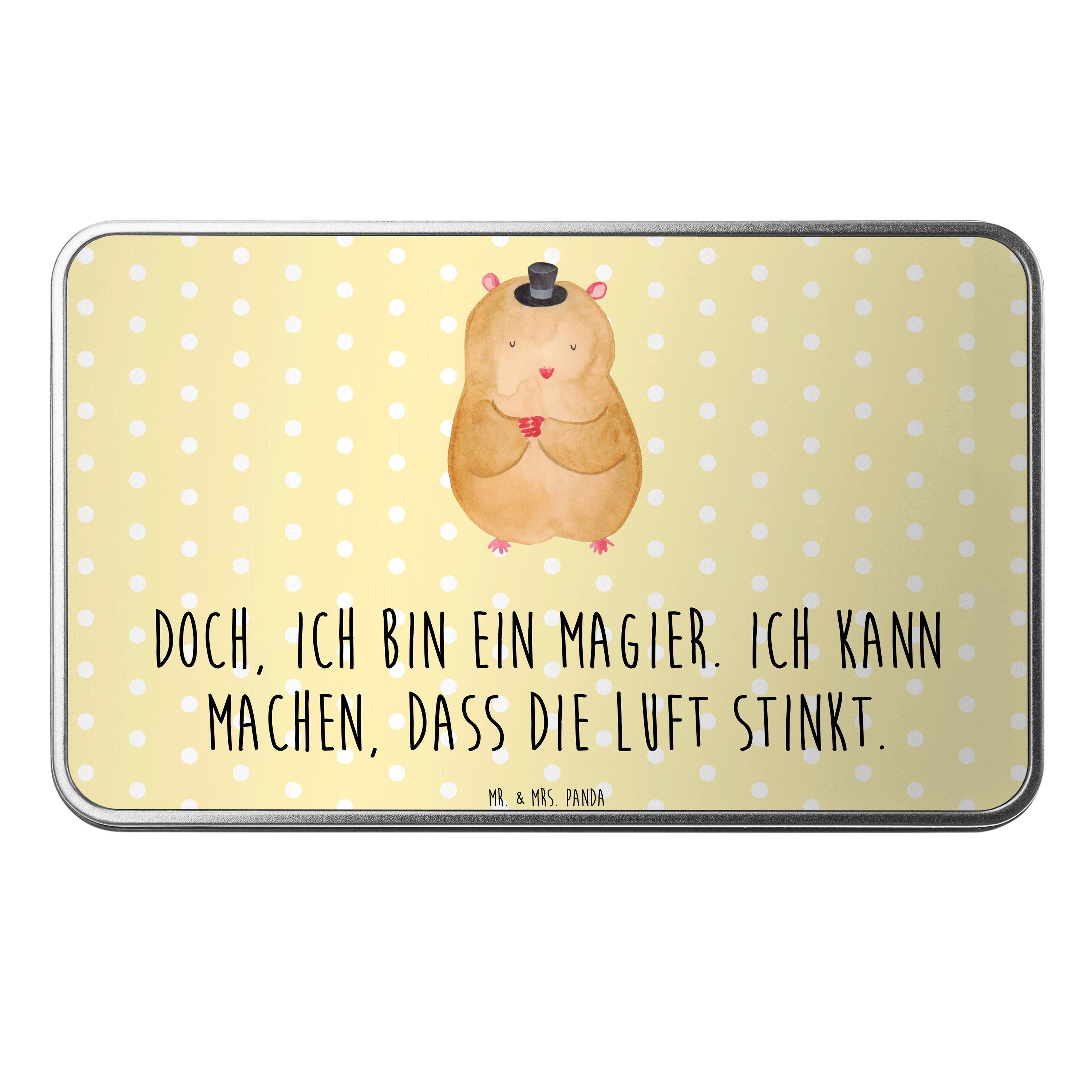 - Gute Mrs. - Mr. Aufbewahrungsd Dose Hut (1 Panda Gelb & Laune, St) Pastell Geschenk, mit Hamster