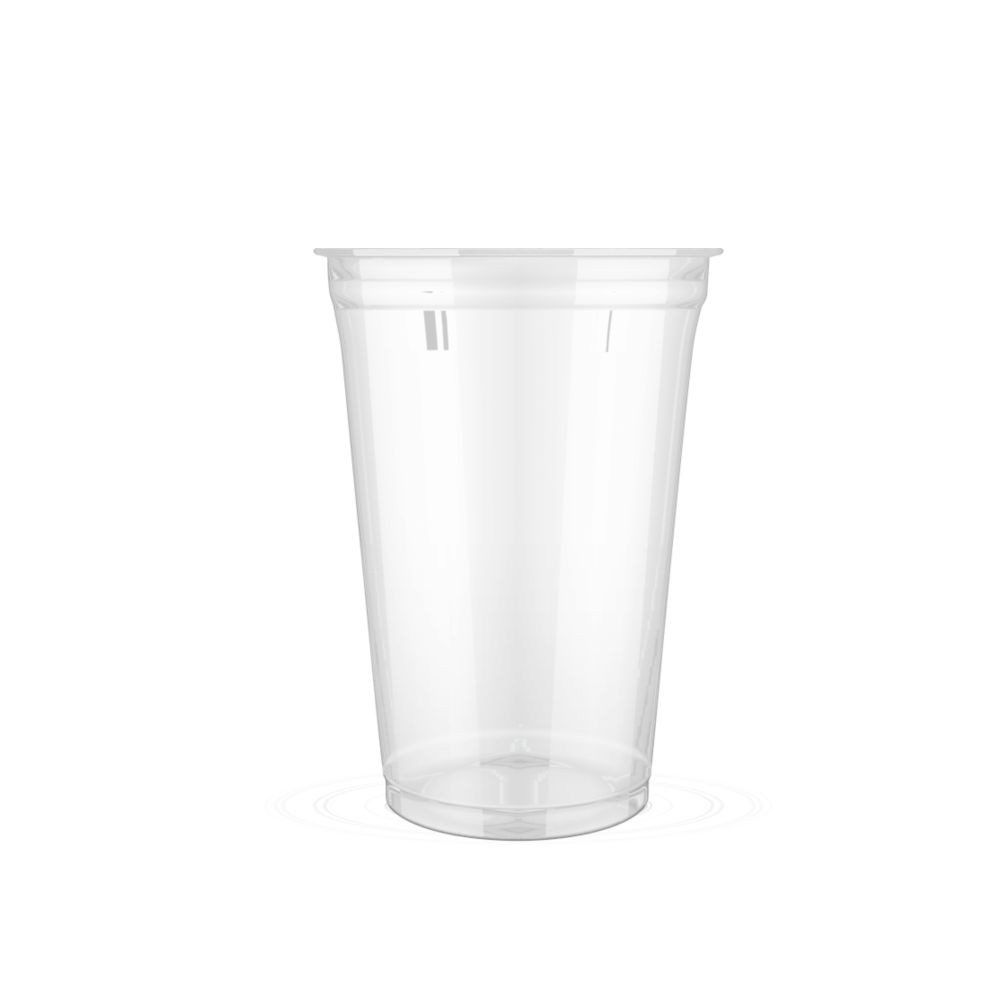 Huhtamaki Foodservice Germany GmbH & Co. KG Mehrwegbecher PLA Becher klar 400 ml, PLA (Polymilchsäure), (Set), klar/transparent, BPA-frei, PLA-Material, für kalte Getränke