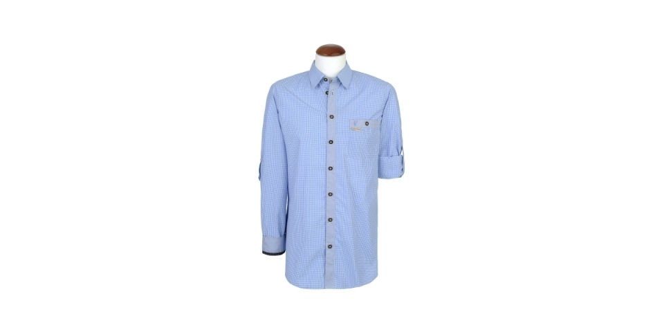 Spieth & Wensky Trachtenhemd Trachtenhemd Dorf h,blau | Trachtenhemden