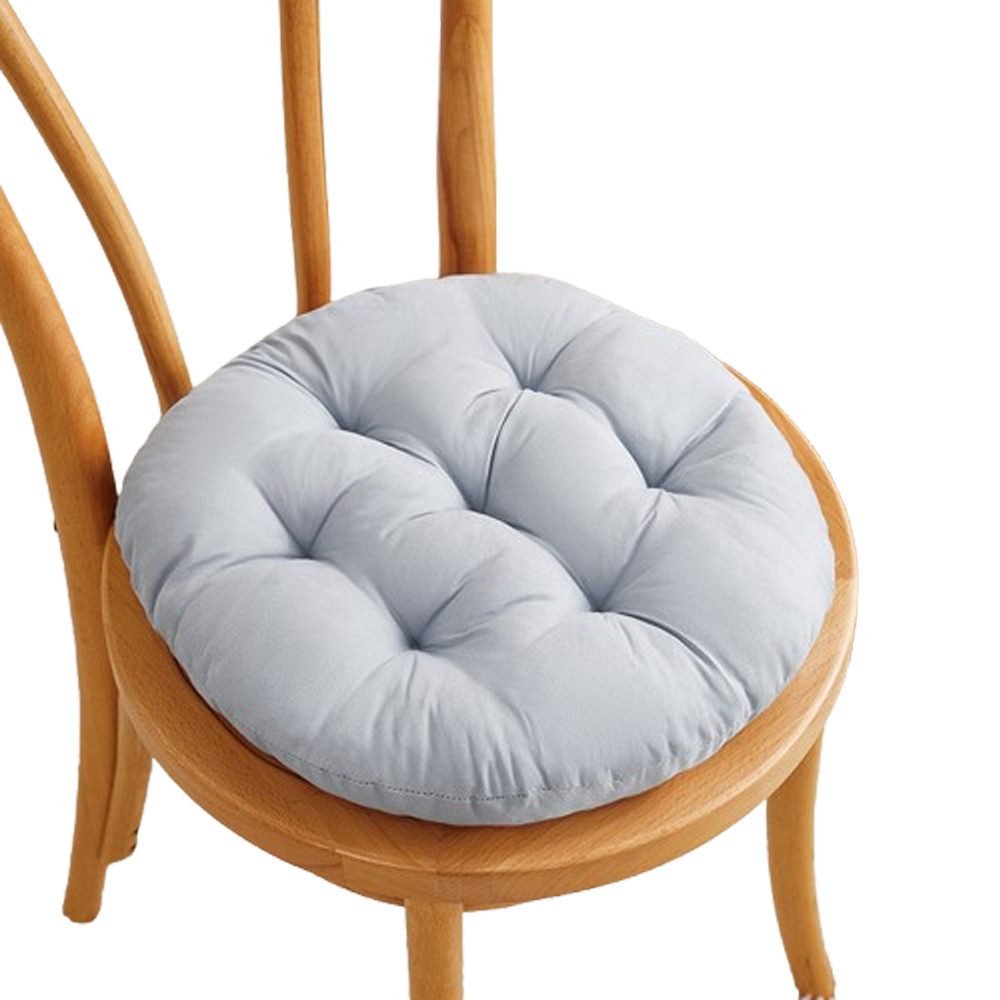 Coonoor Подушка для стула Stuhlauflage, Подушки Uni 2er-Pack, Размер rund: 37 cm Ø - gesteppt, mit glatten, strapazierstarkem Gewebe