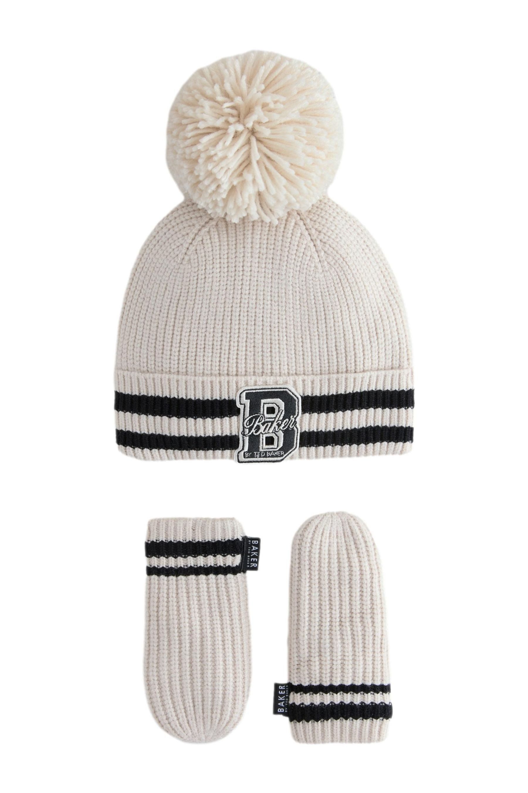 Baker by Ted Baker Beanie Baker by Ted Baker Pudelmütze und Fäustlinge (2-St)