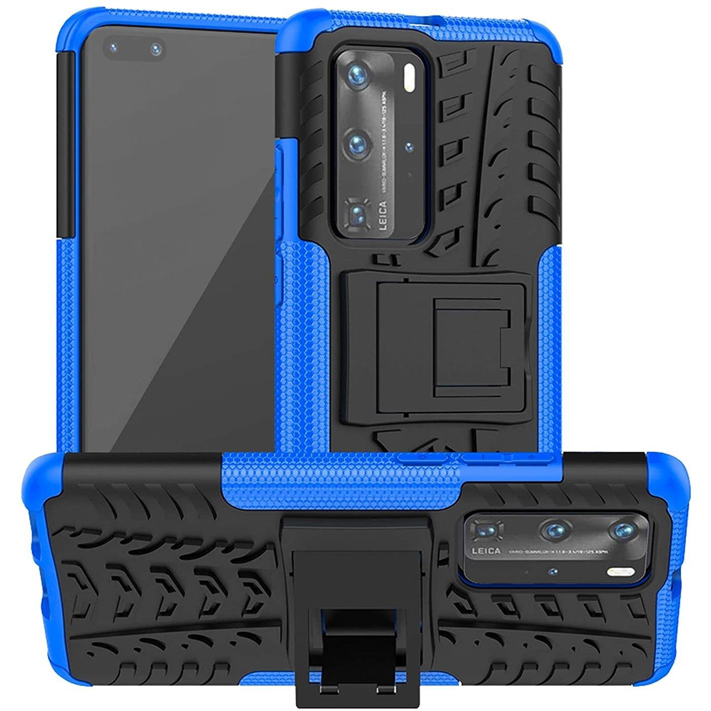 CoolGadget Handyhülle Outdoor Case Hybrid Cover für Huawei P40 Pro 6,58 Zoll, Schutzhülle extrem robust Handy Case für Huawei P40 Pro Hülle