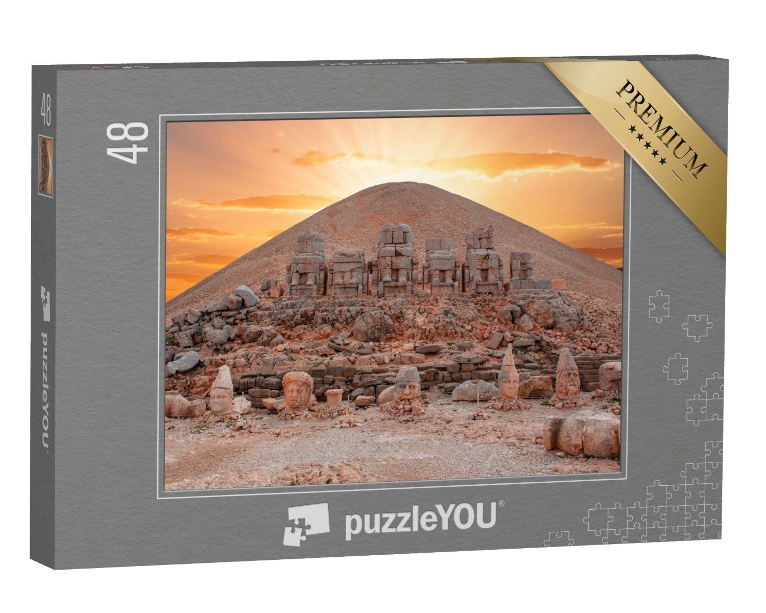 puzzleYOU Puzzle Statuen auf dem Gipfel des Nemrut in Adiyaman, 48 Puzzleteile, puzzleYOU-Kollektionen Türkei